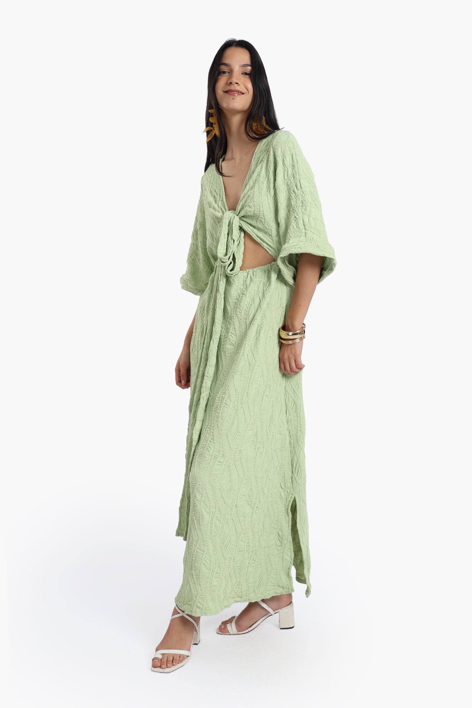 Front Cut-Out Beach Dress