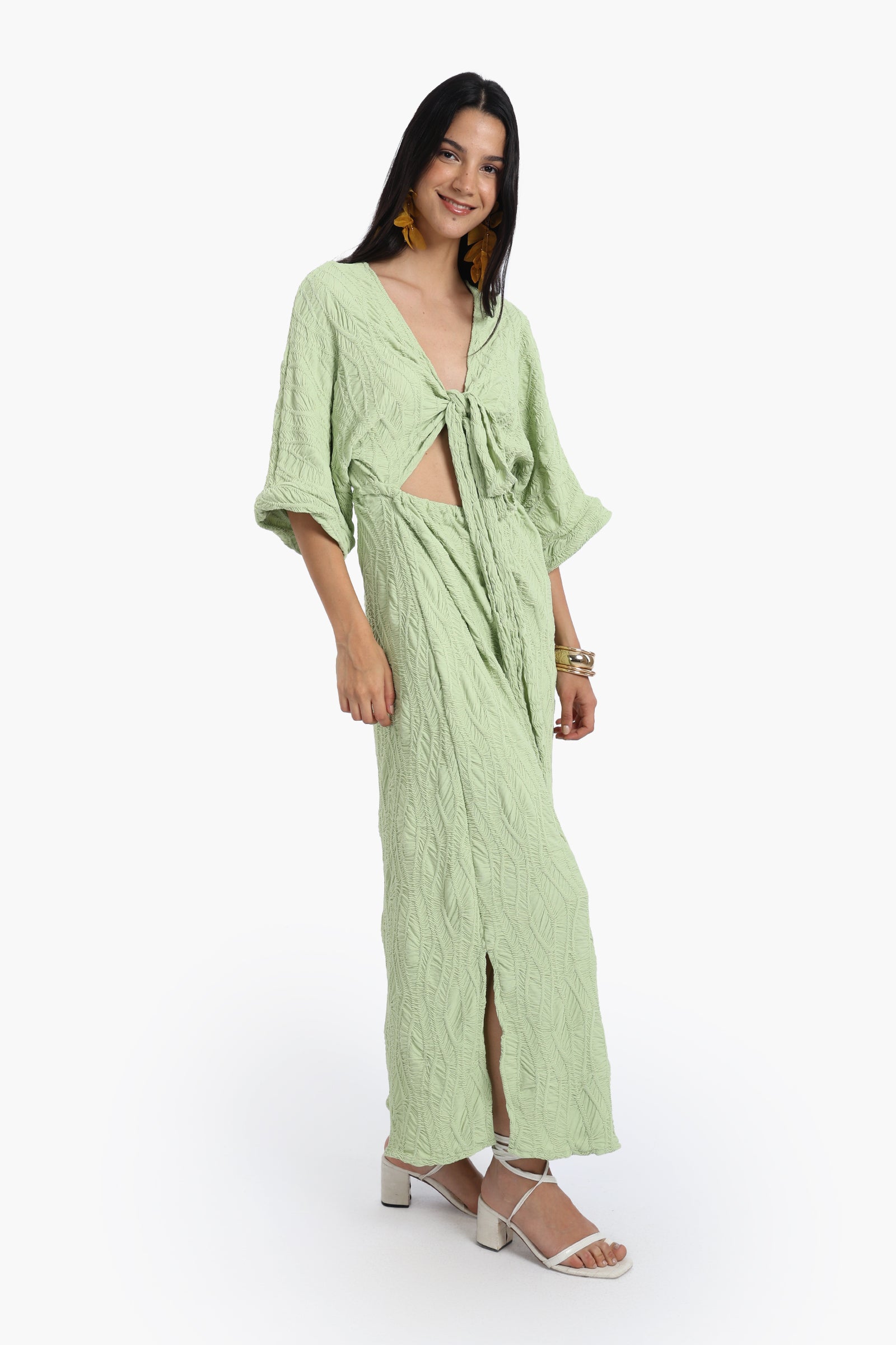 Front Cut-Out Beach Dress
