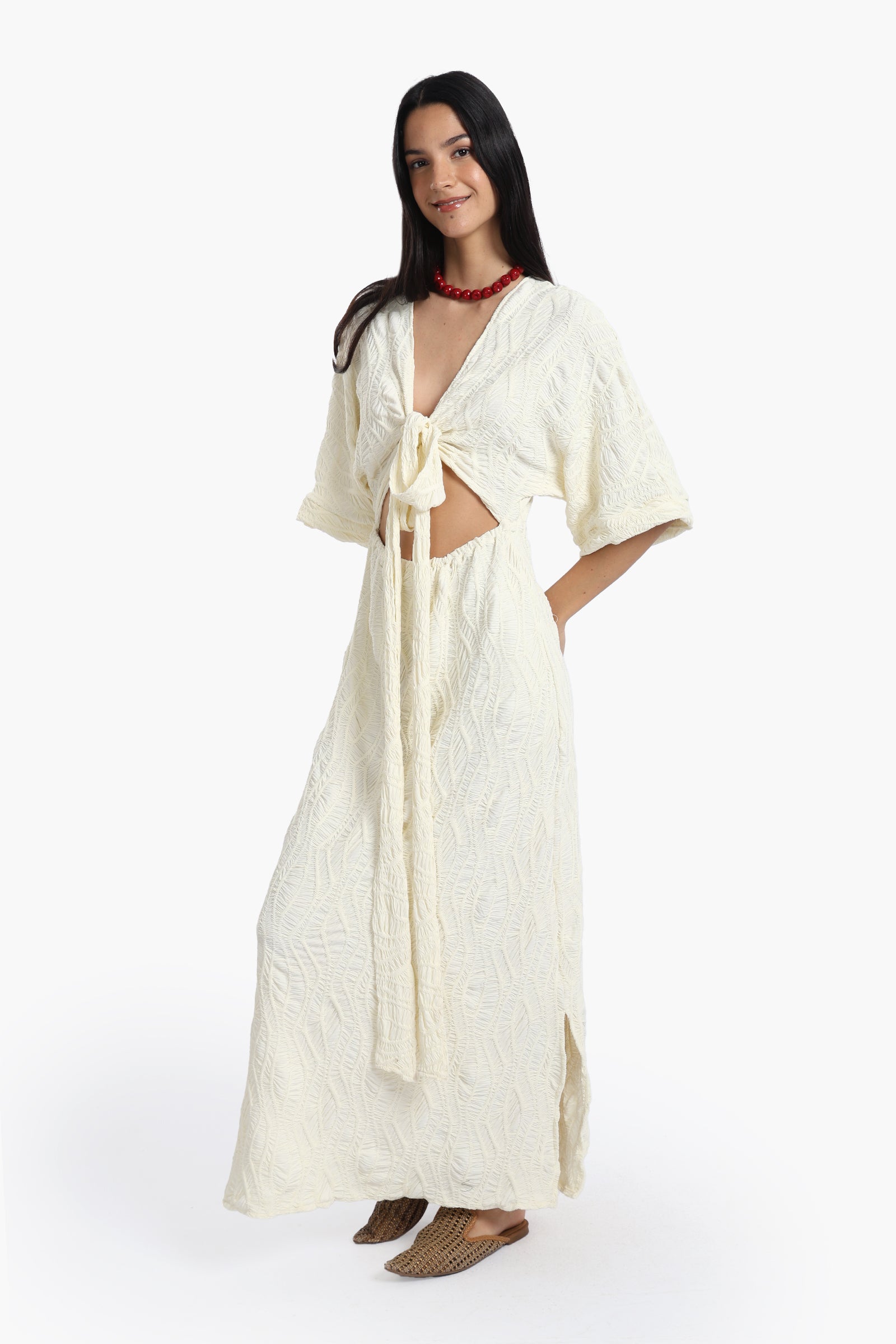 Front Cut-Out Beach Dress