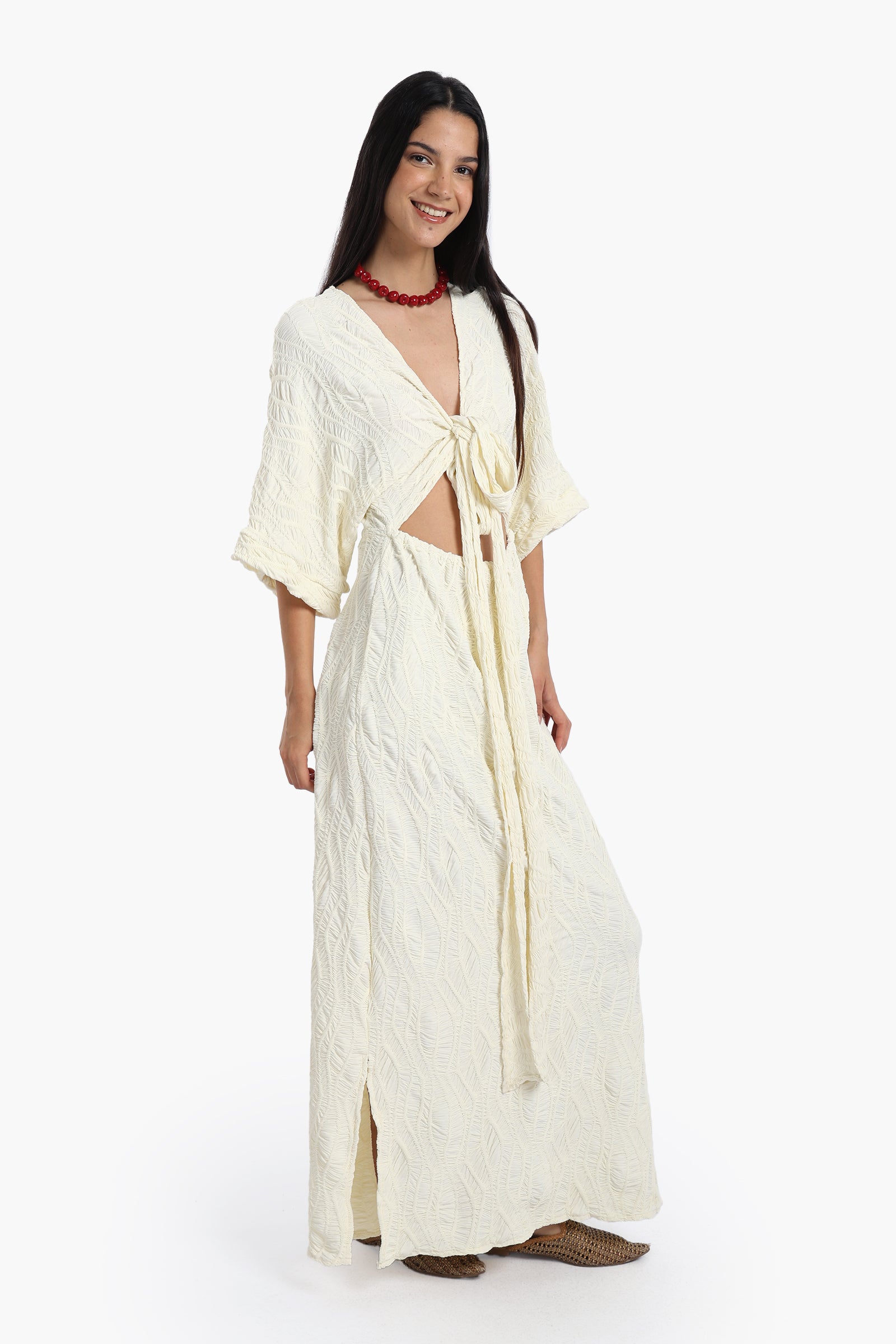 Front Cut-Out Beach Dress