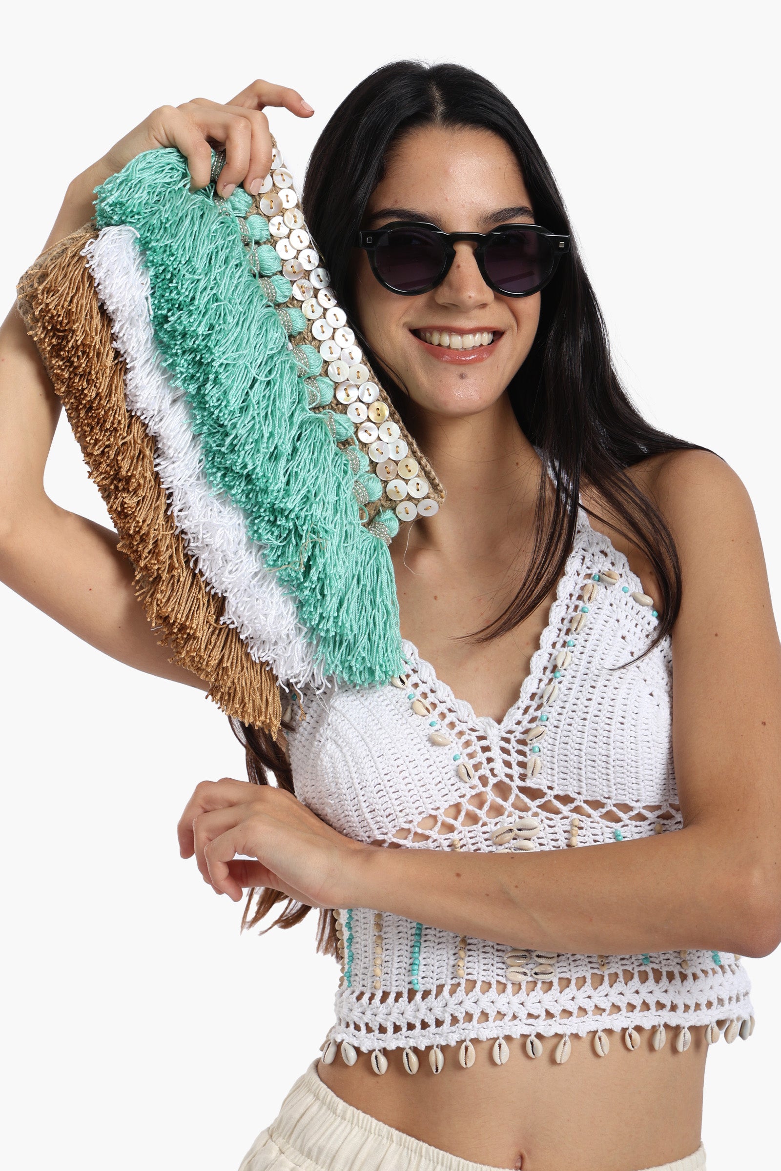 Beach Bag with Tassels