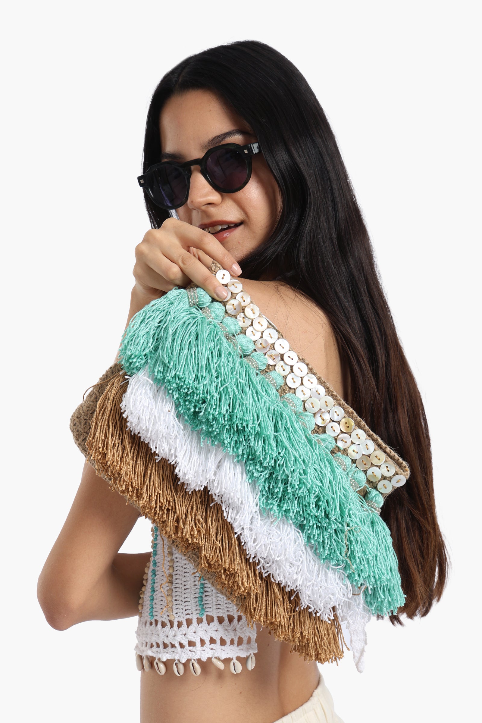 Beach Bag with Tassels