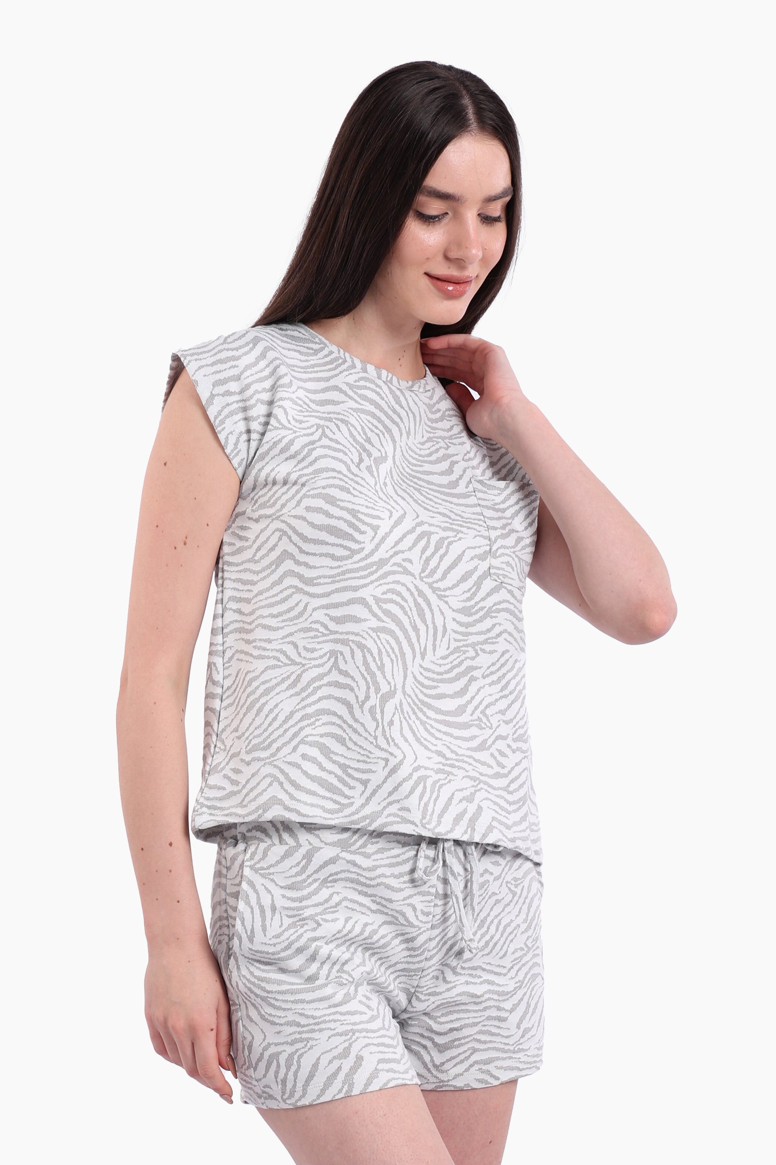 Pyjama Set with Cap Sleeves