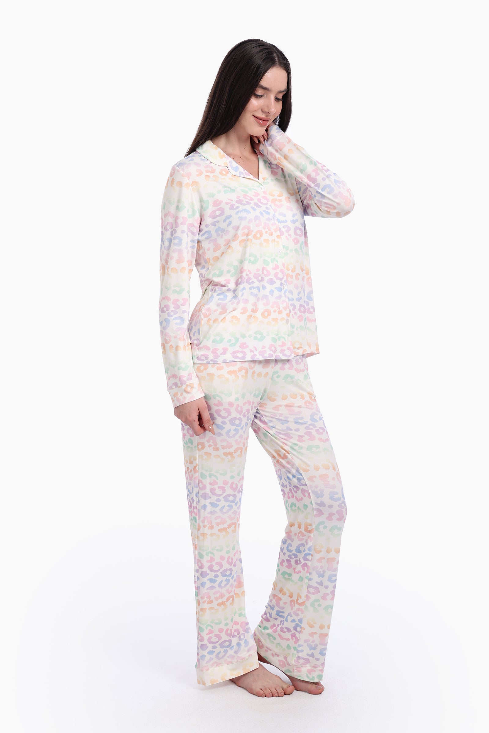 Colorful Animal Print Pyjama Set