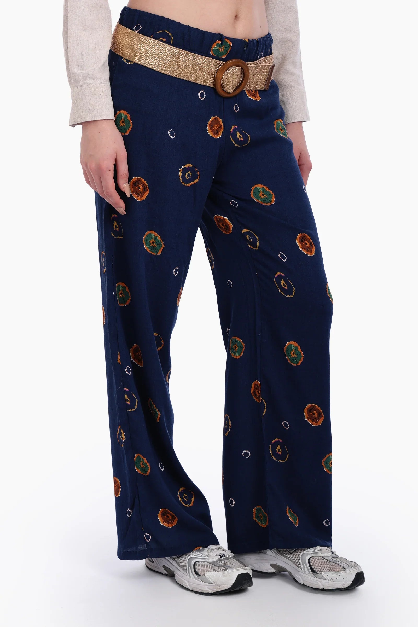 High Rise Printed Pants