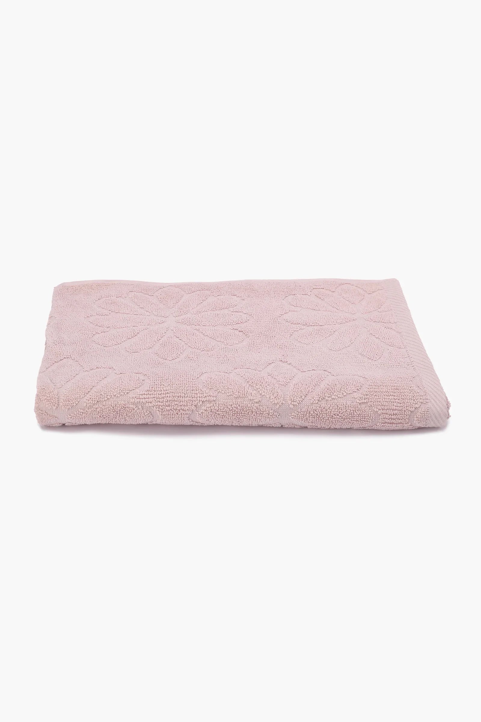 Flower Ribbed Towel - 140*70cm