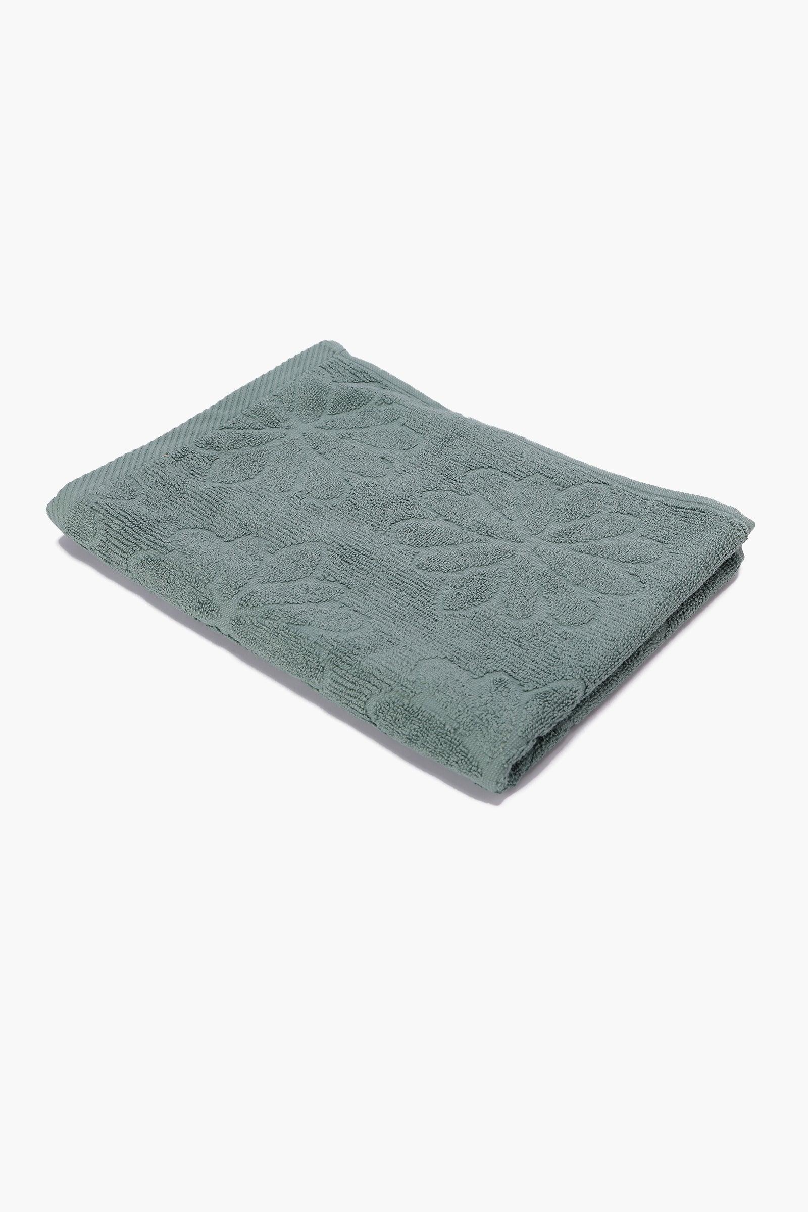 Flower Ribbed Towel - 100*50cm