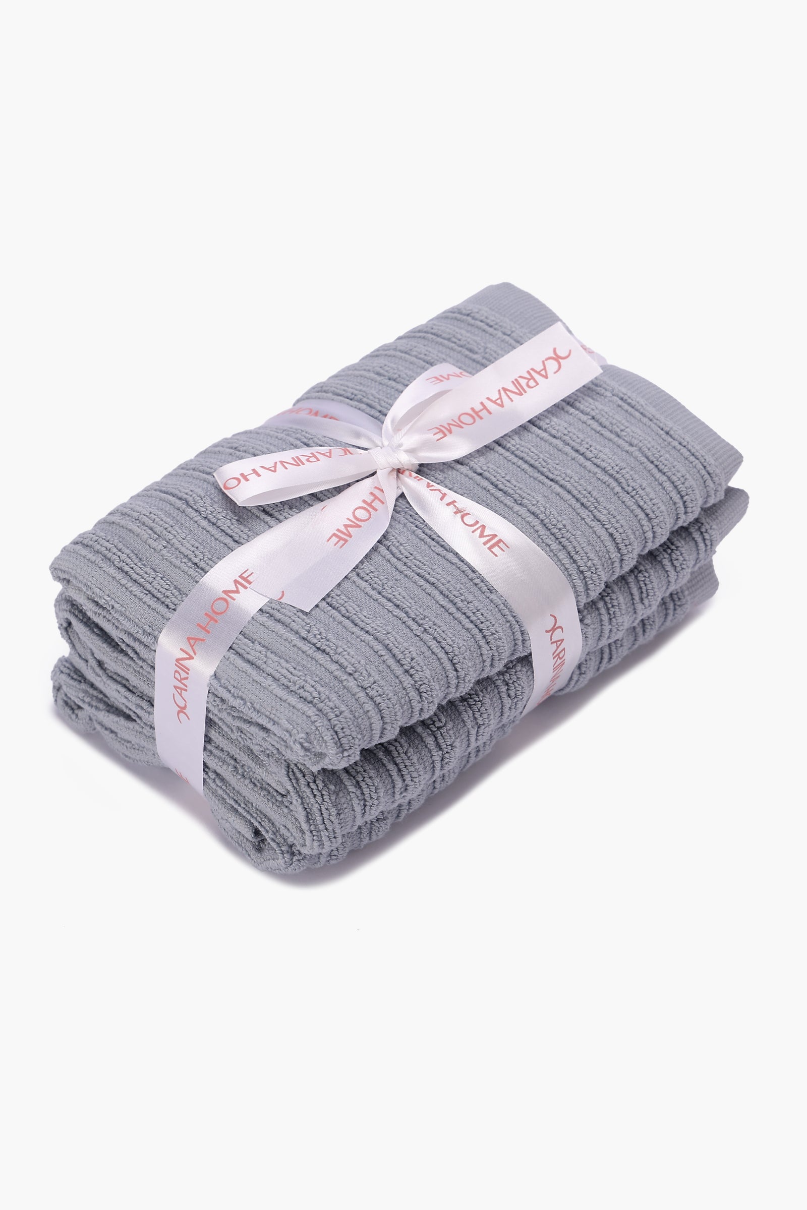 Ribbed Towel Set - 3 Pcs