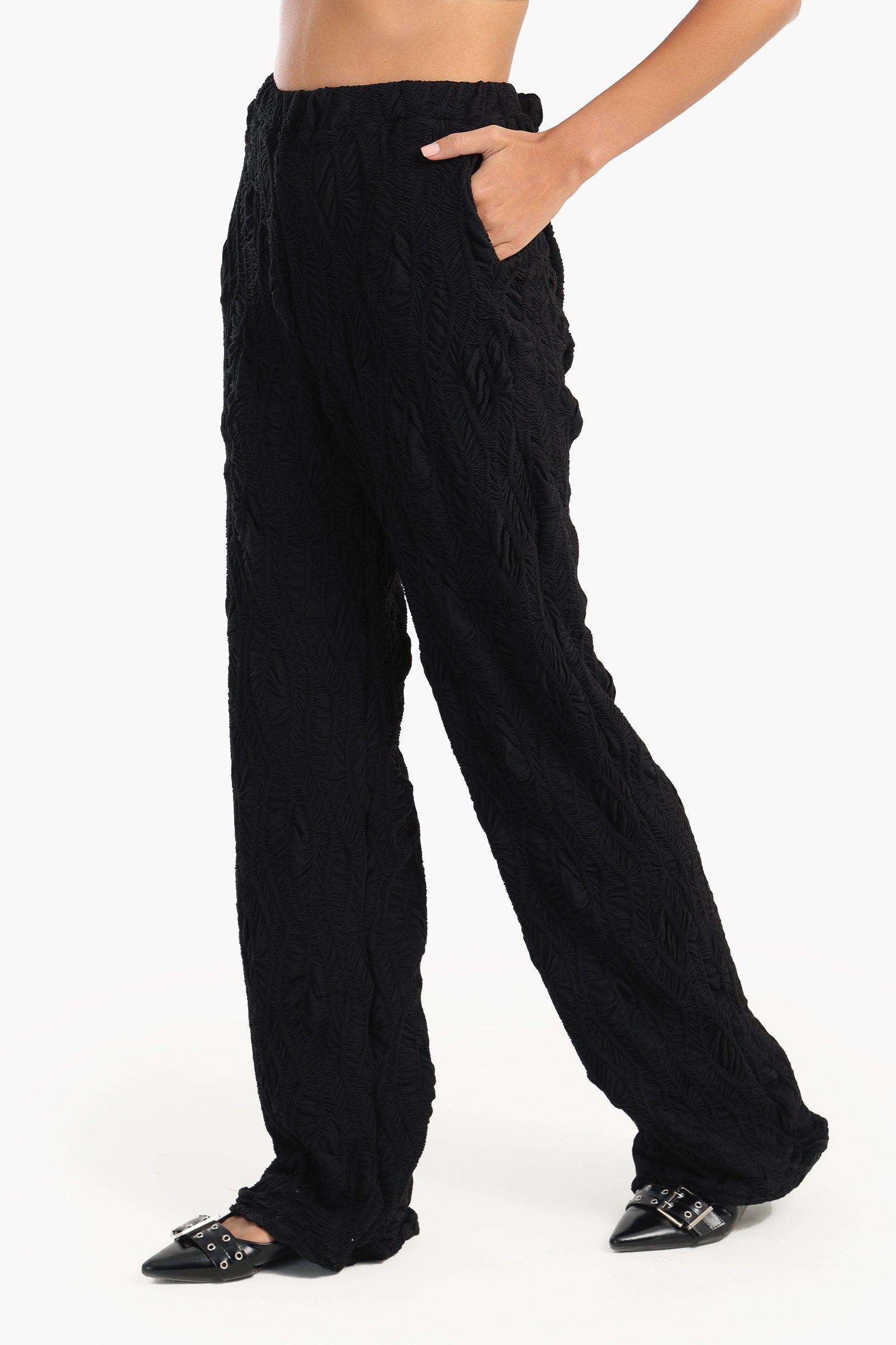 Ribbed Beach Pants with Pockets