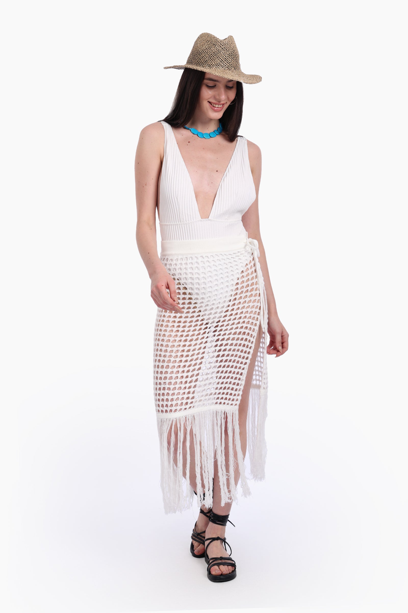 Crochet Skirt Beach Cover-Up