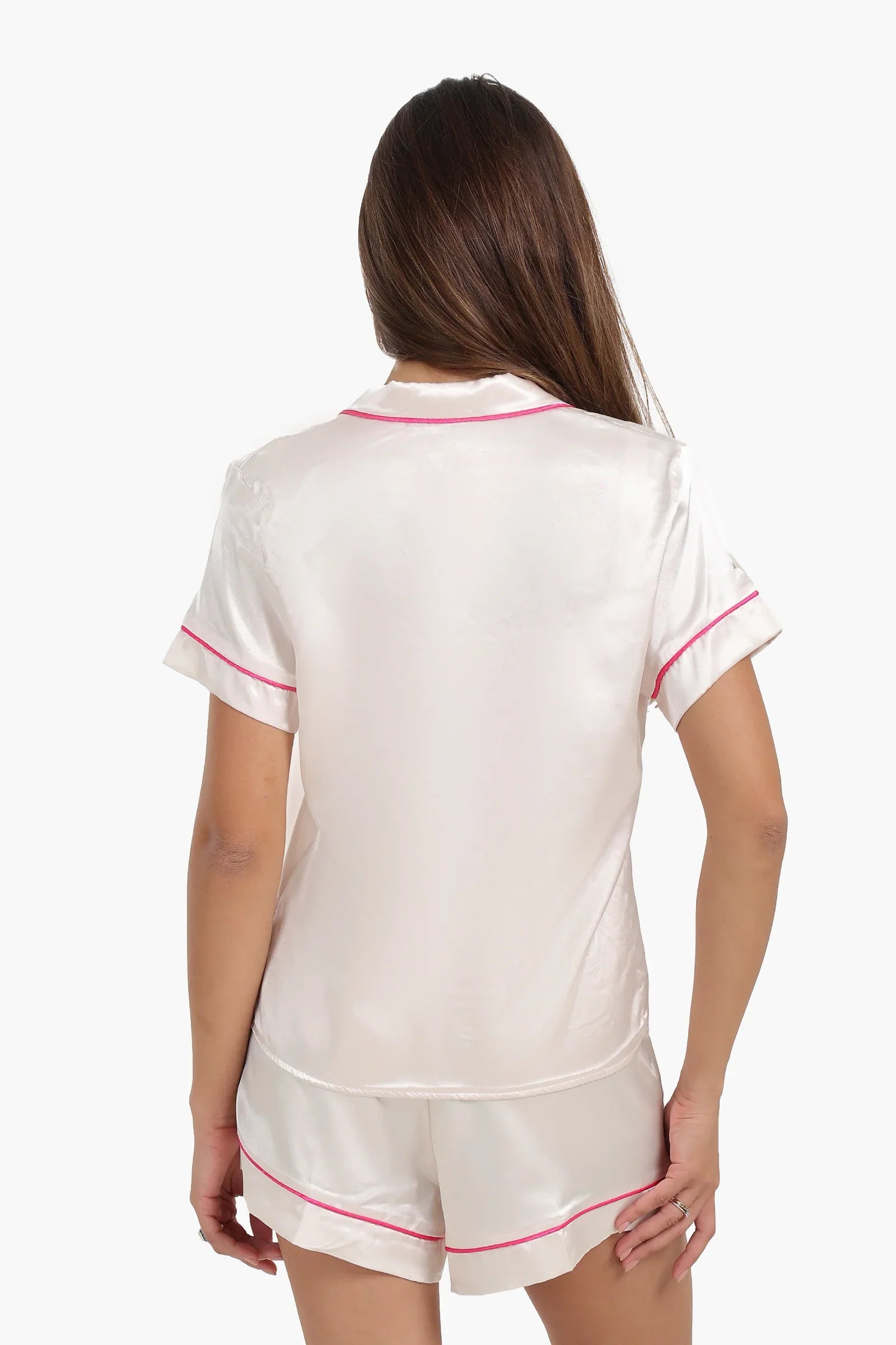 Pyjama Set with Fuchsia Piping