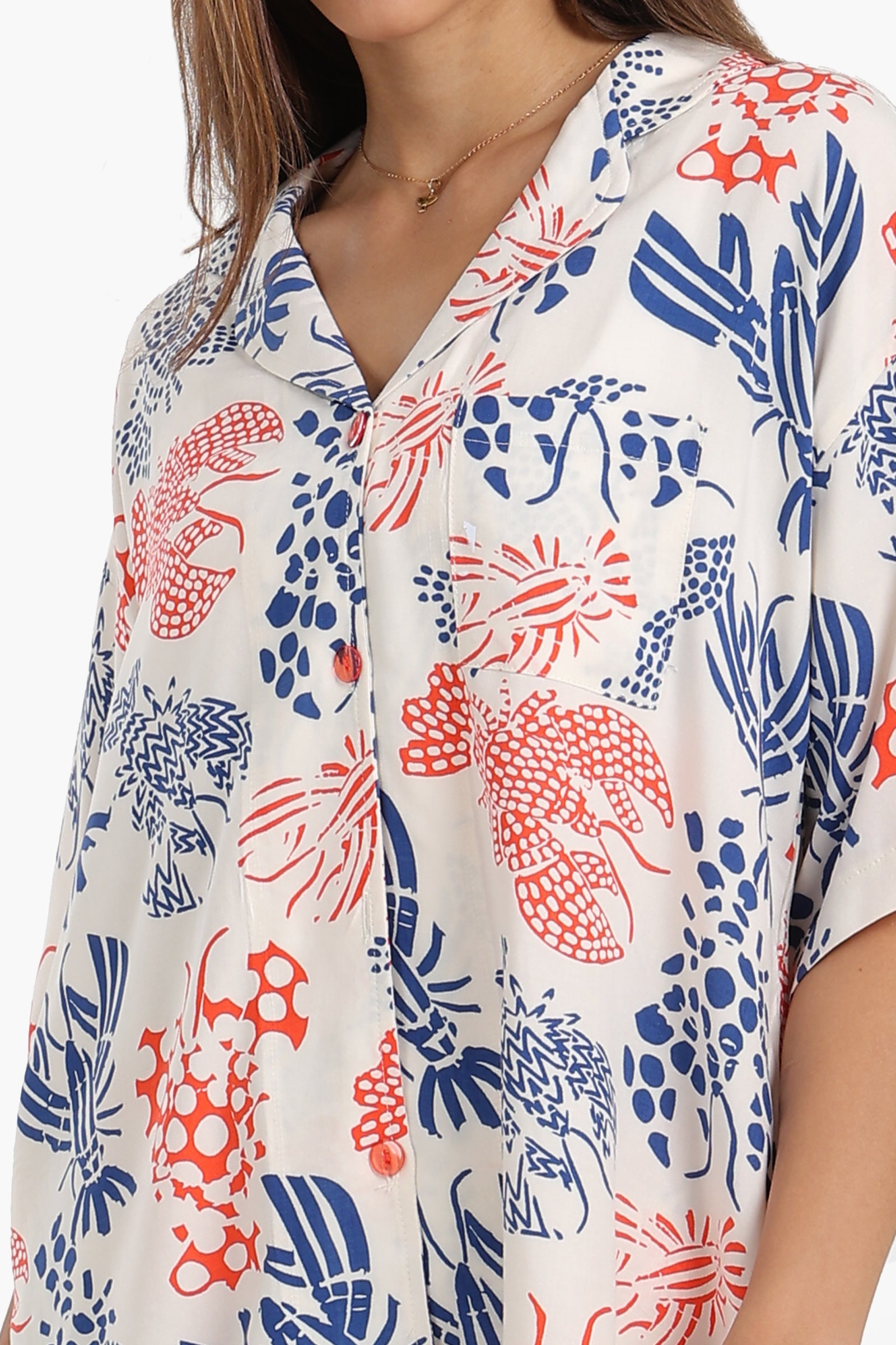 Short Sleeve Printed Pyjama Set