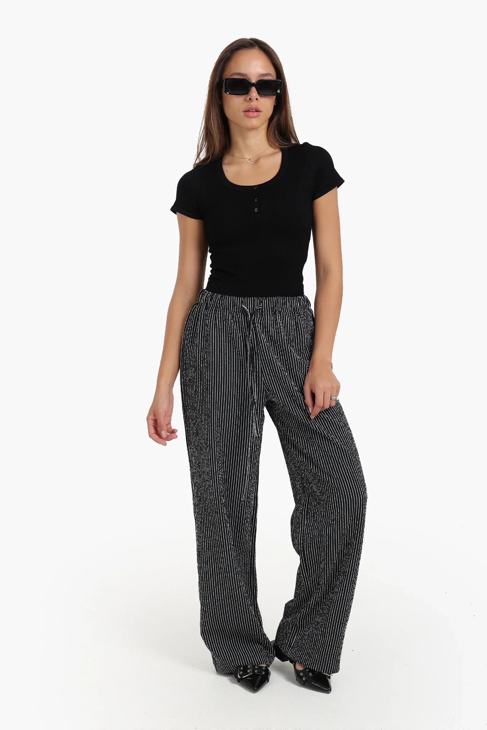 Snap Front Button Top