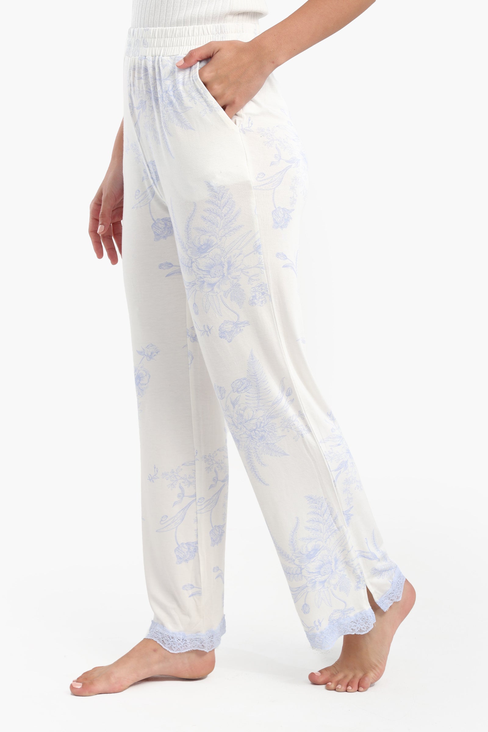 Viscose Blend Pyjama Pants