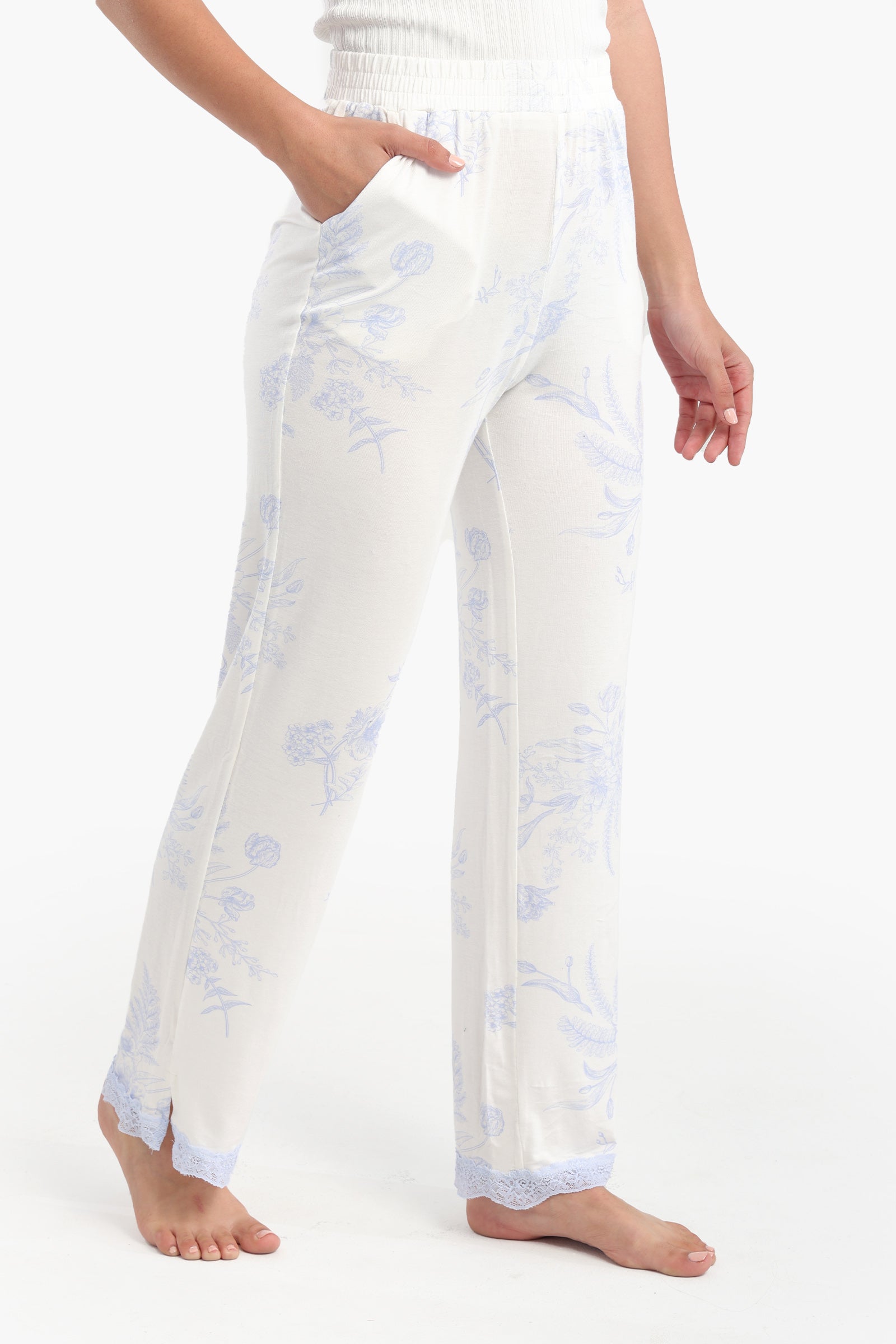 Viscose Blend Pyjama Pants