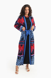 Palm Printed Cardigan