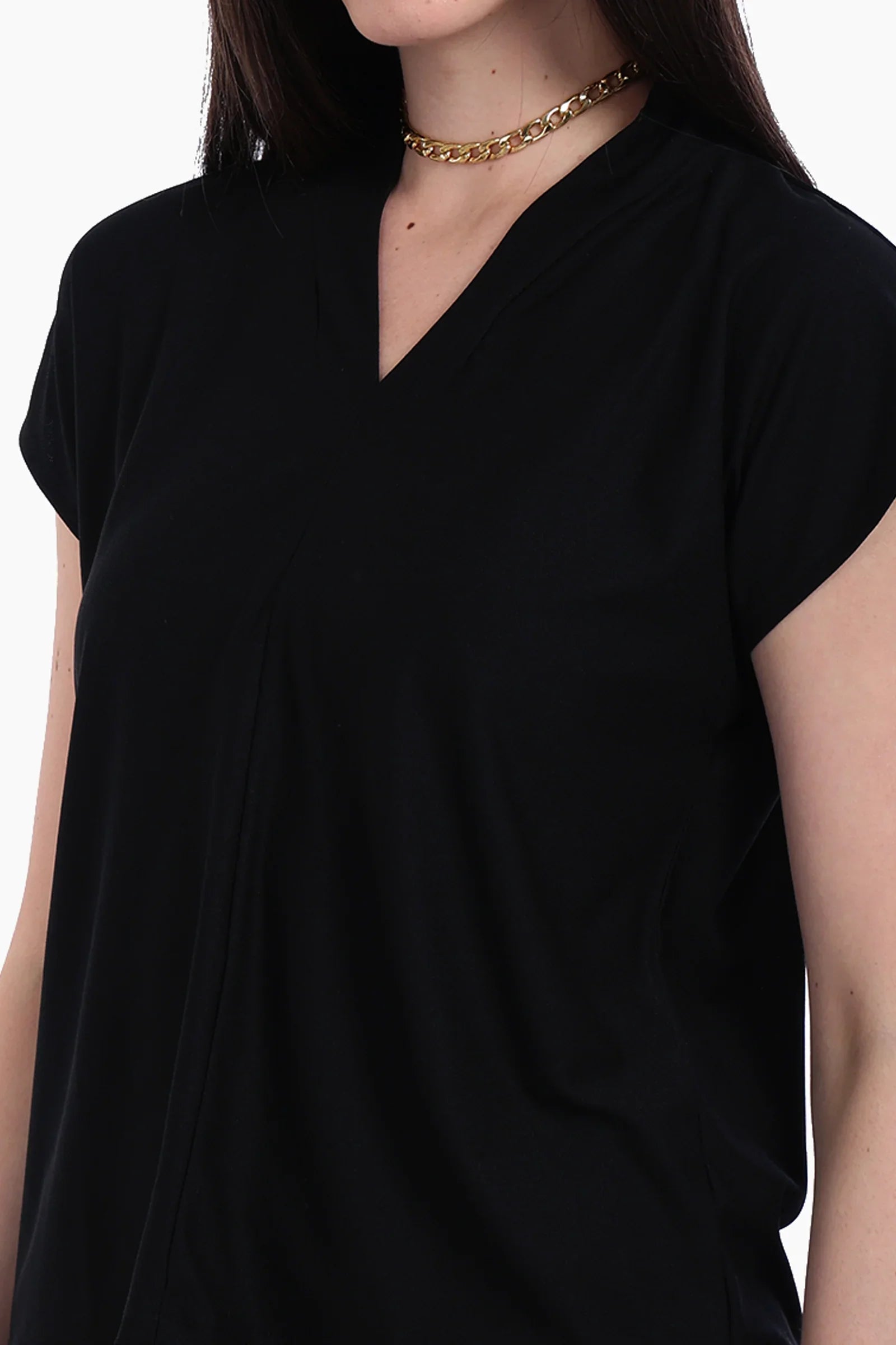 Black Crepe Blouse