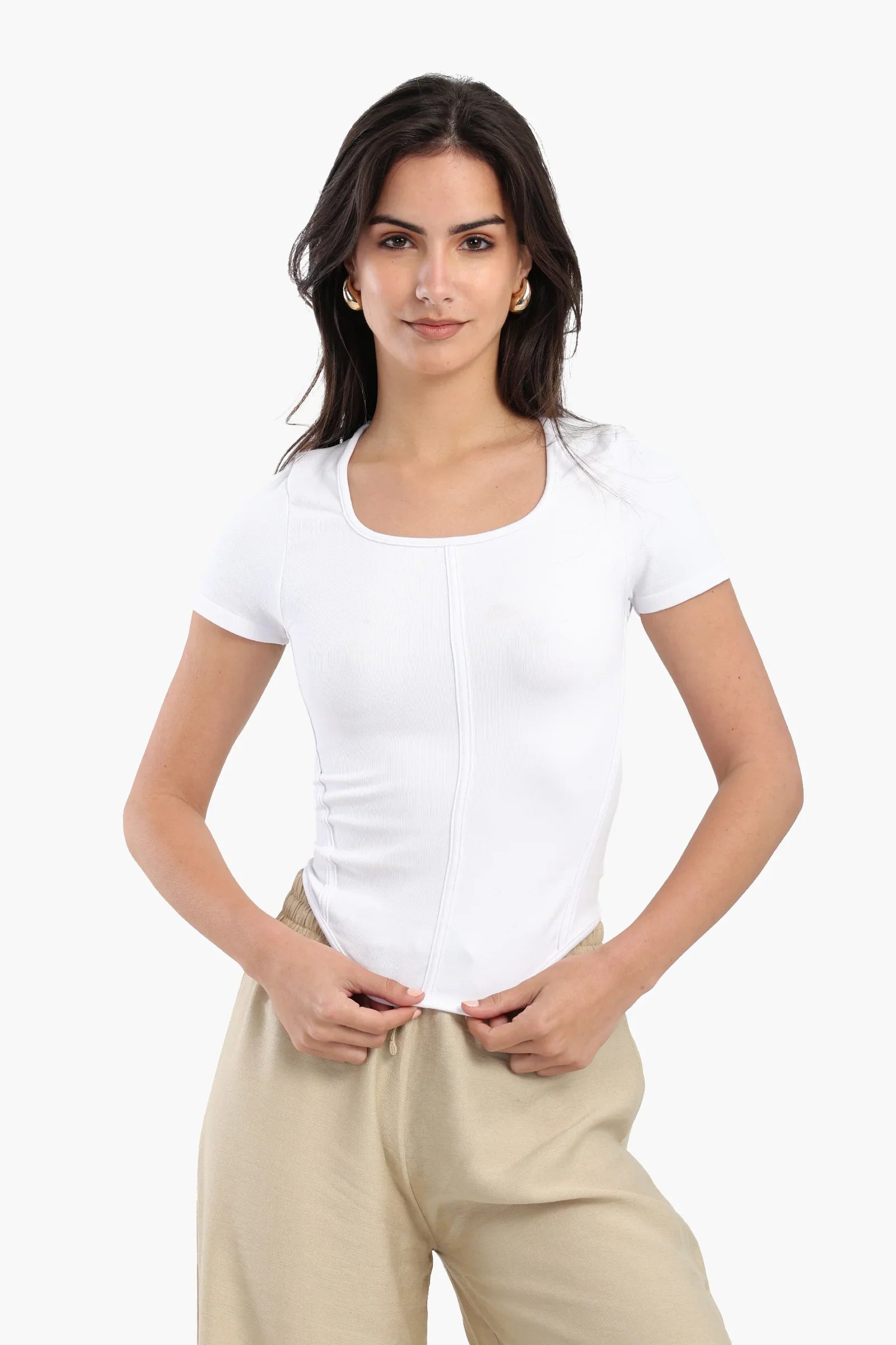 Ribbed Corset Top