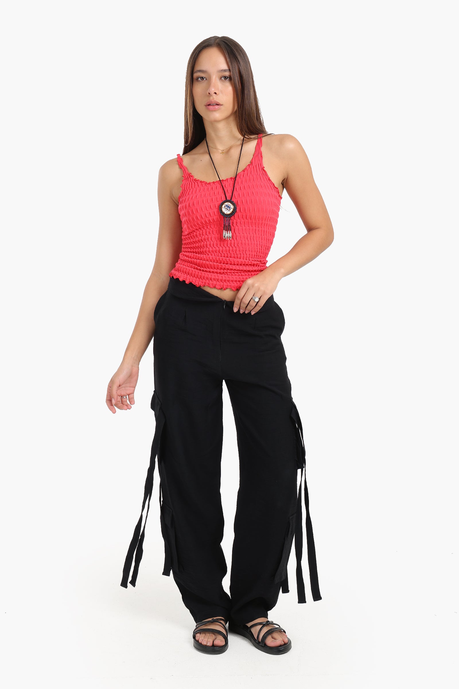 Seamless Microfiber Crinkled Top