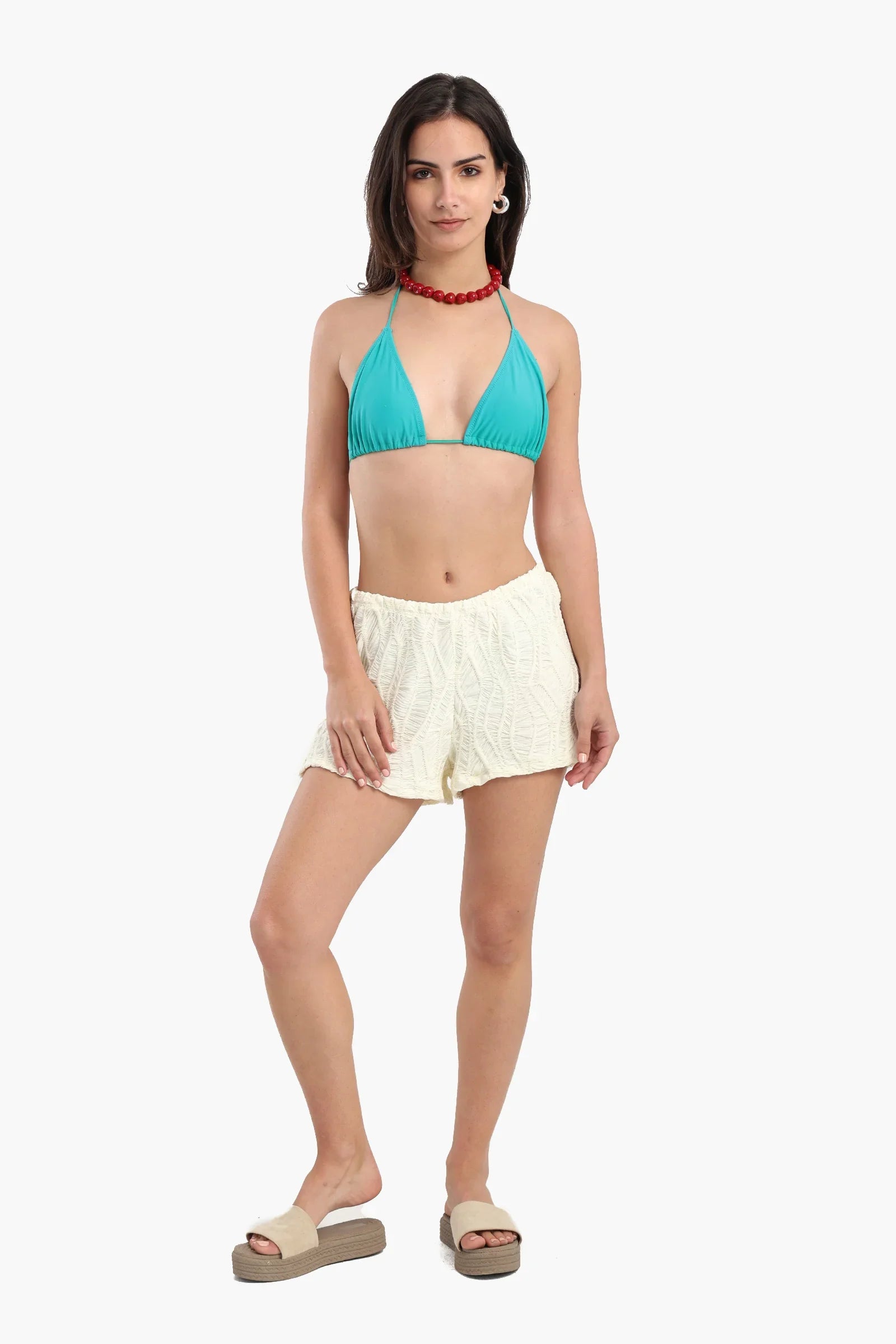 Ribbed Beach Shorts
