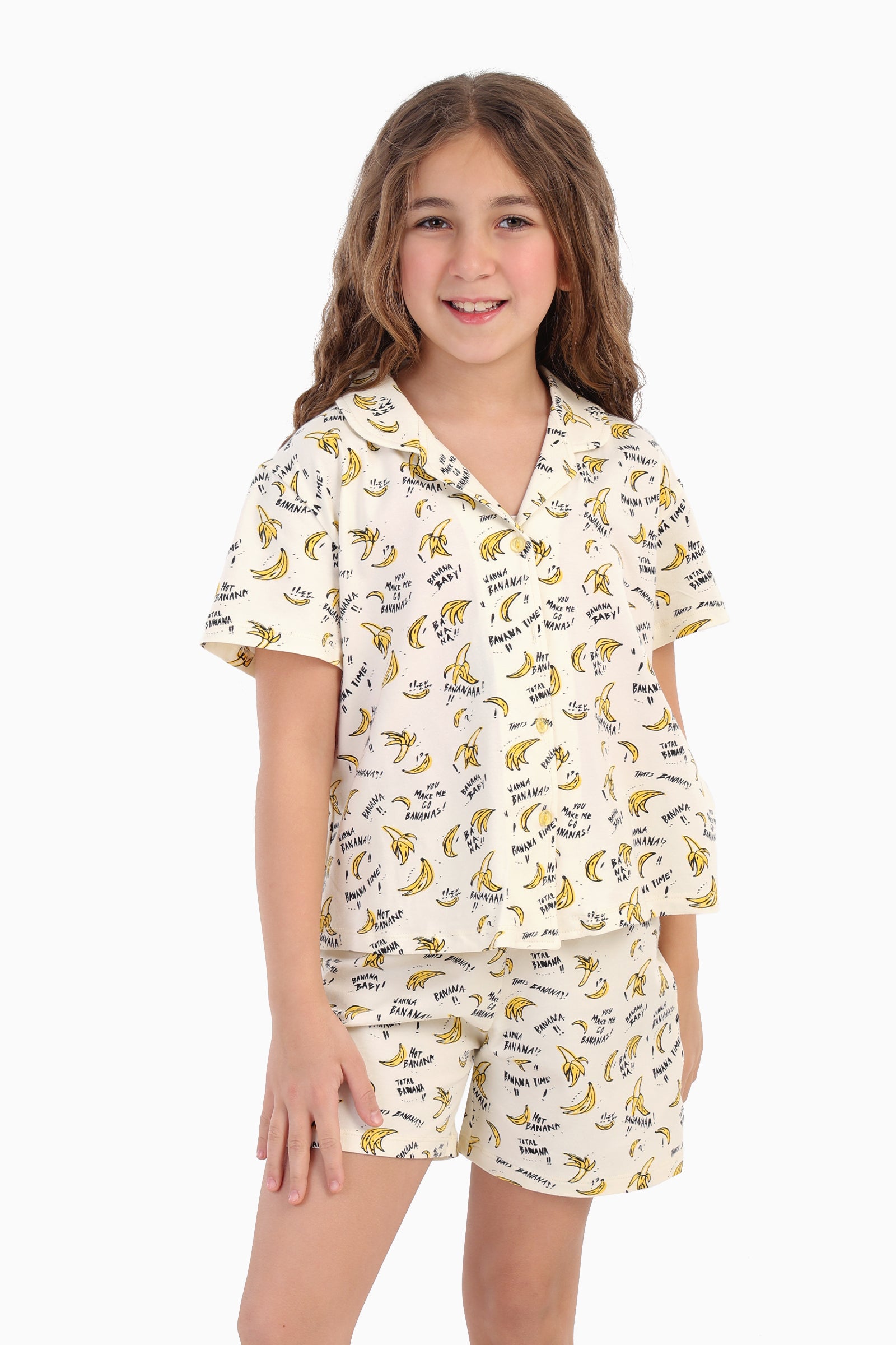 Girly Bananas Print Pyjama