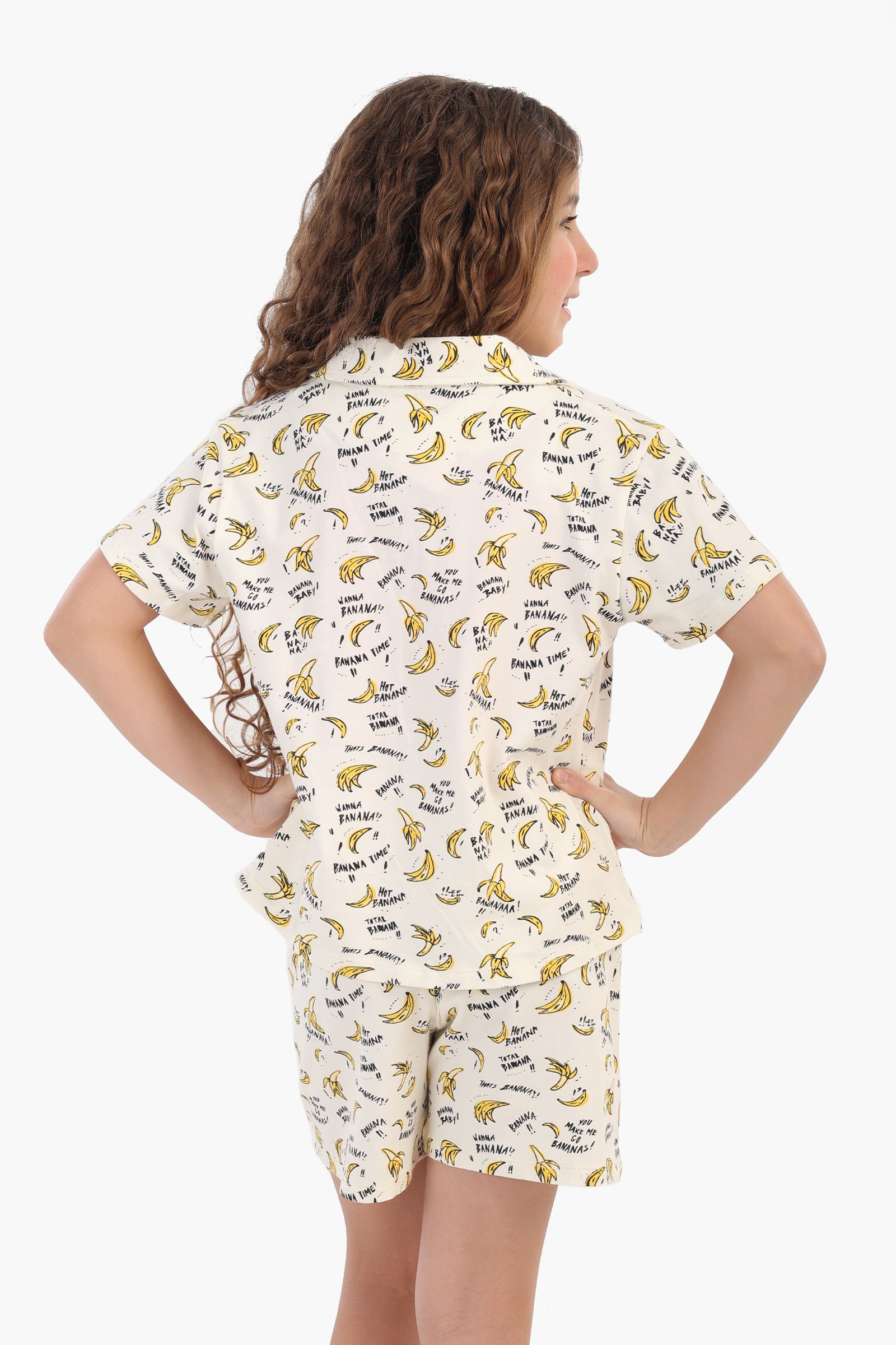 Girly Bananas Print Pyjama