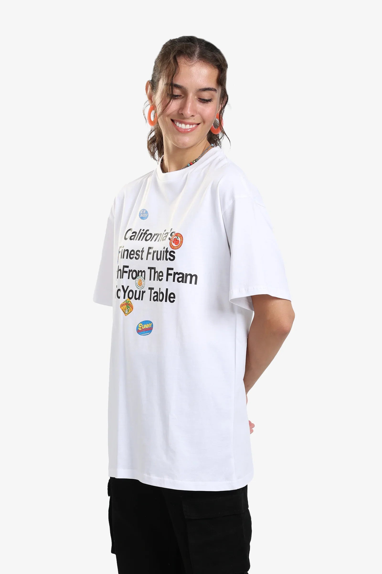 Slogan Print Oversized T-Shirt