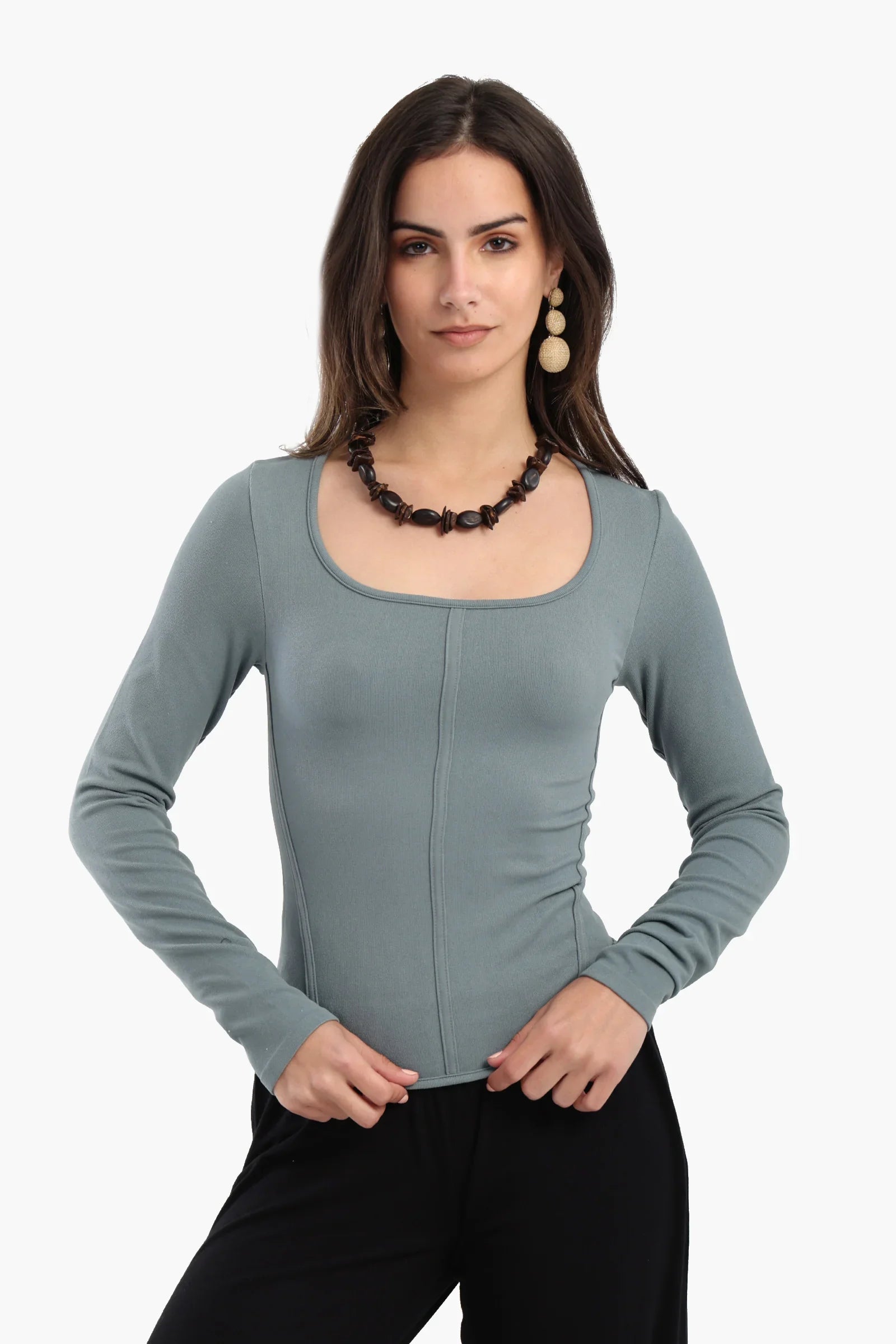 Square Neck Corset Top