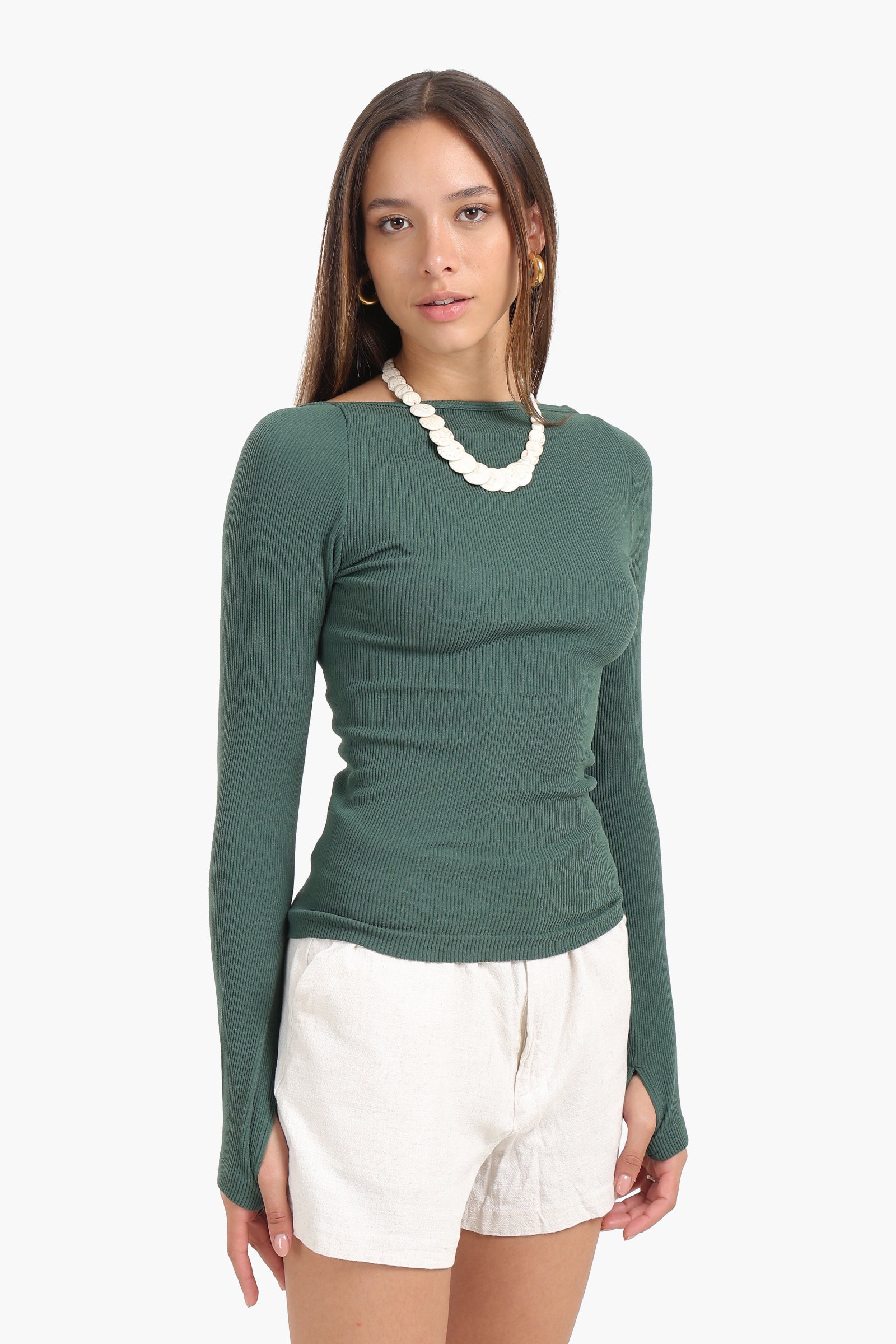 Seamless Microfiber Backless Top