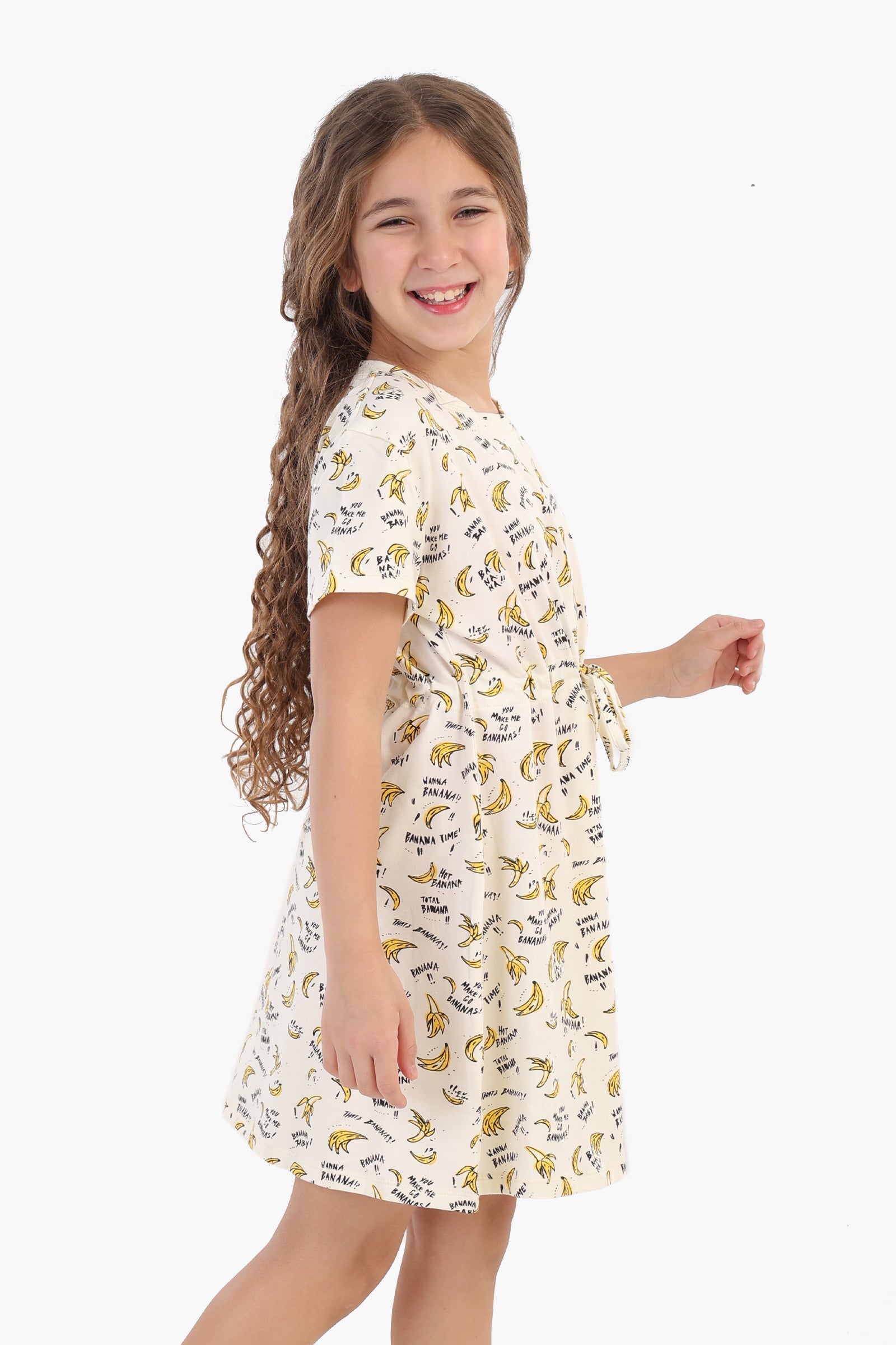 Girly Bananas Print Nightgown