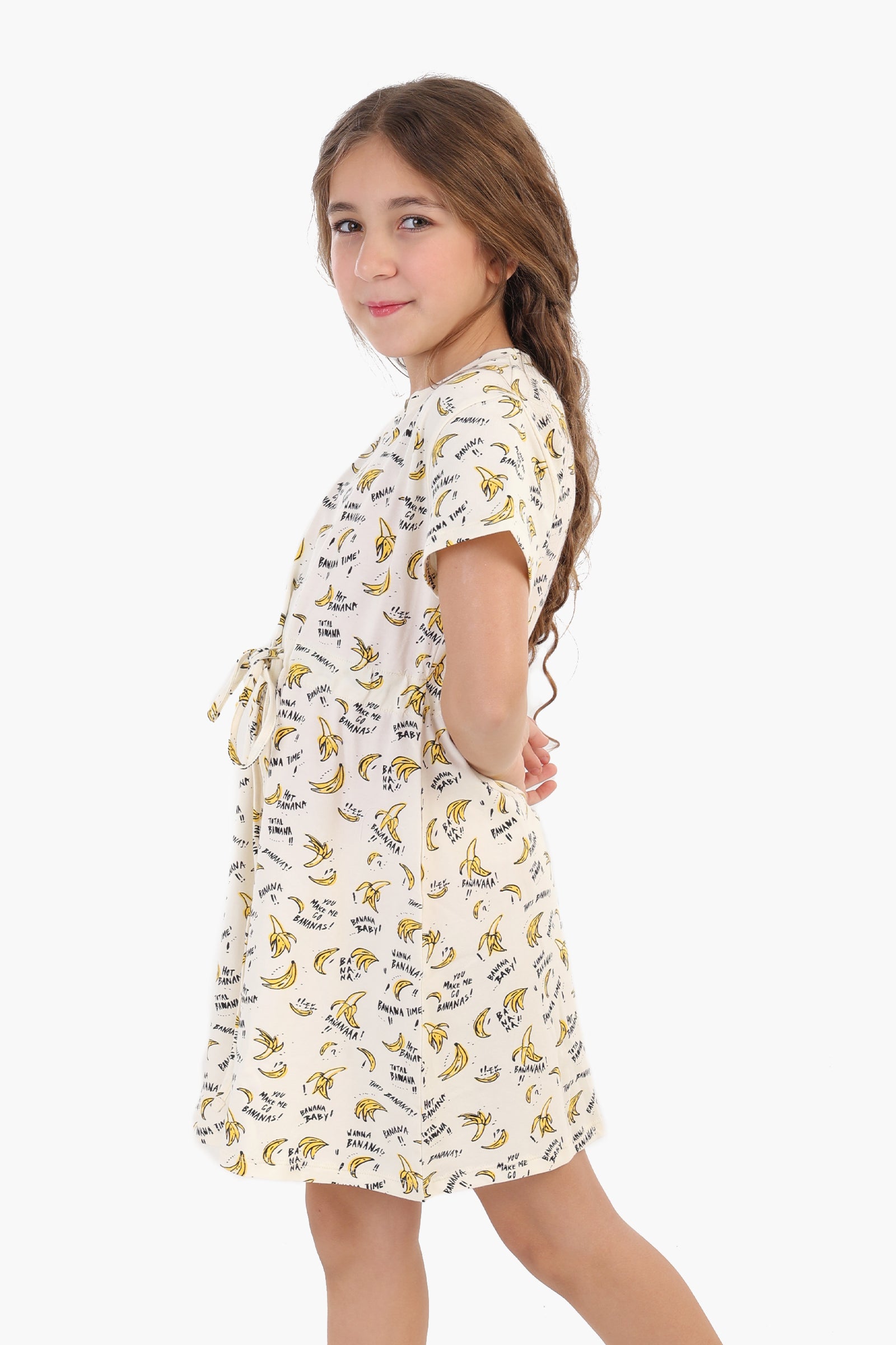 Girly Bananas Print Nightgown