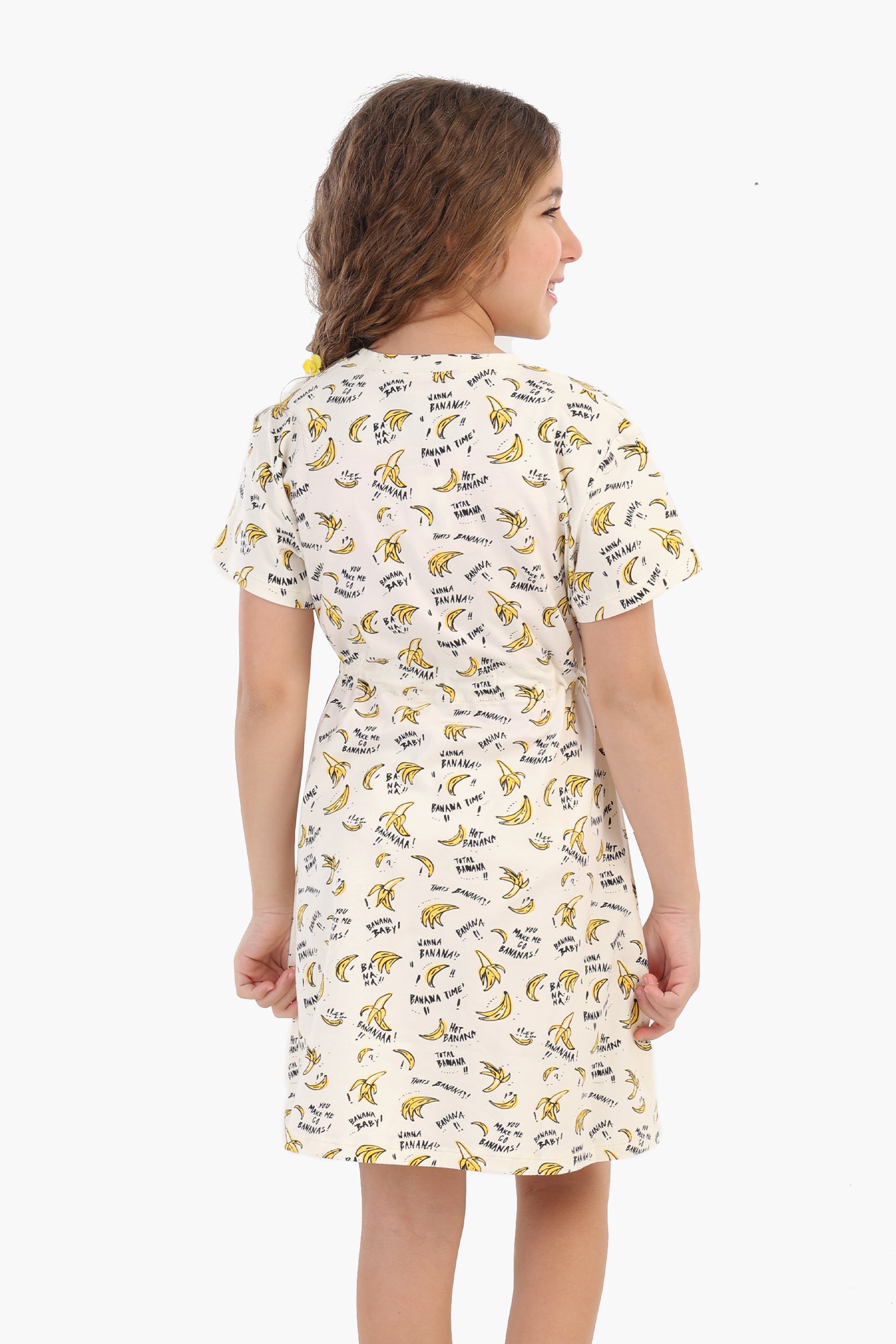 Girly Bananas Print Nightgown
