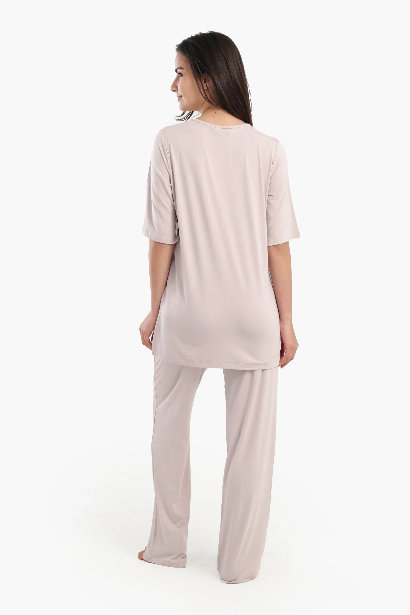Pyjama Set with Keyhole Top