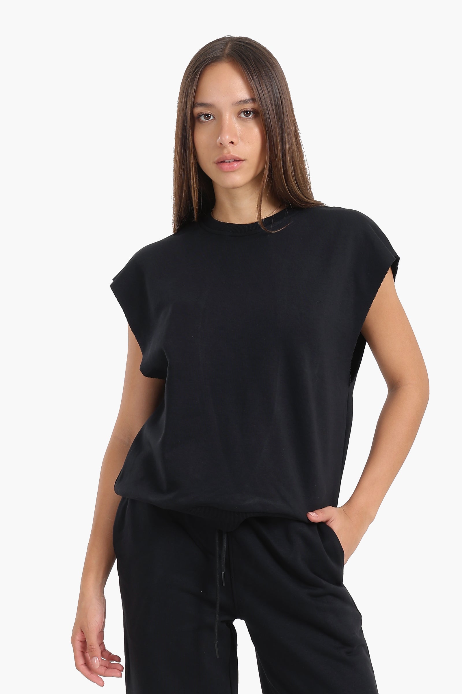 Open-Back Lounge Sweatshirt