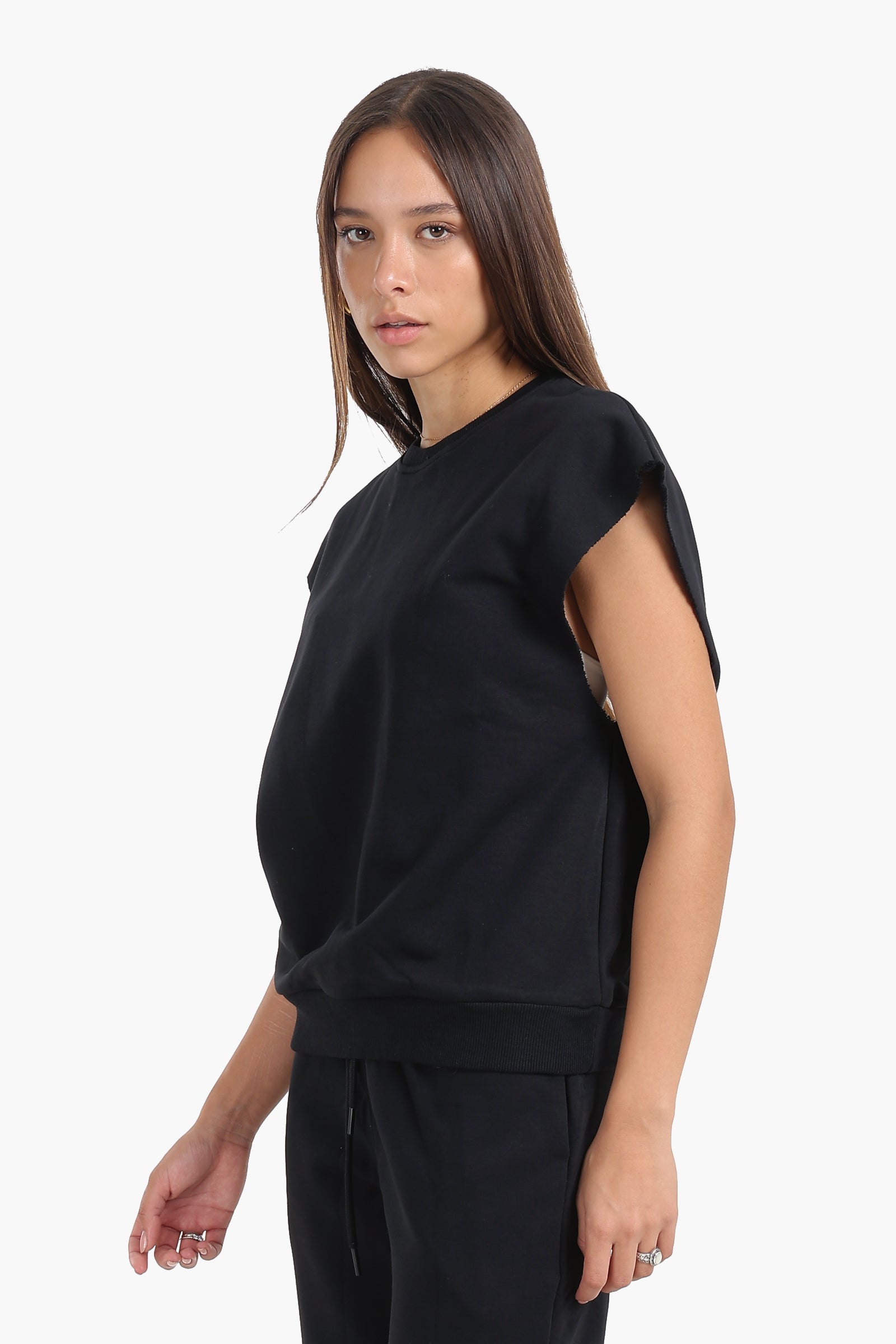 Open-Back Lounge Sweatshirt
