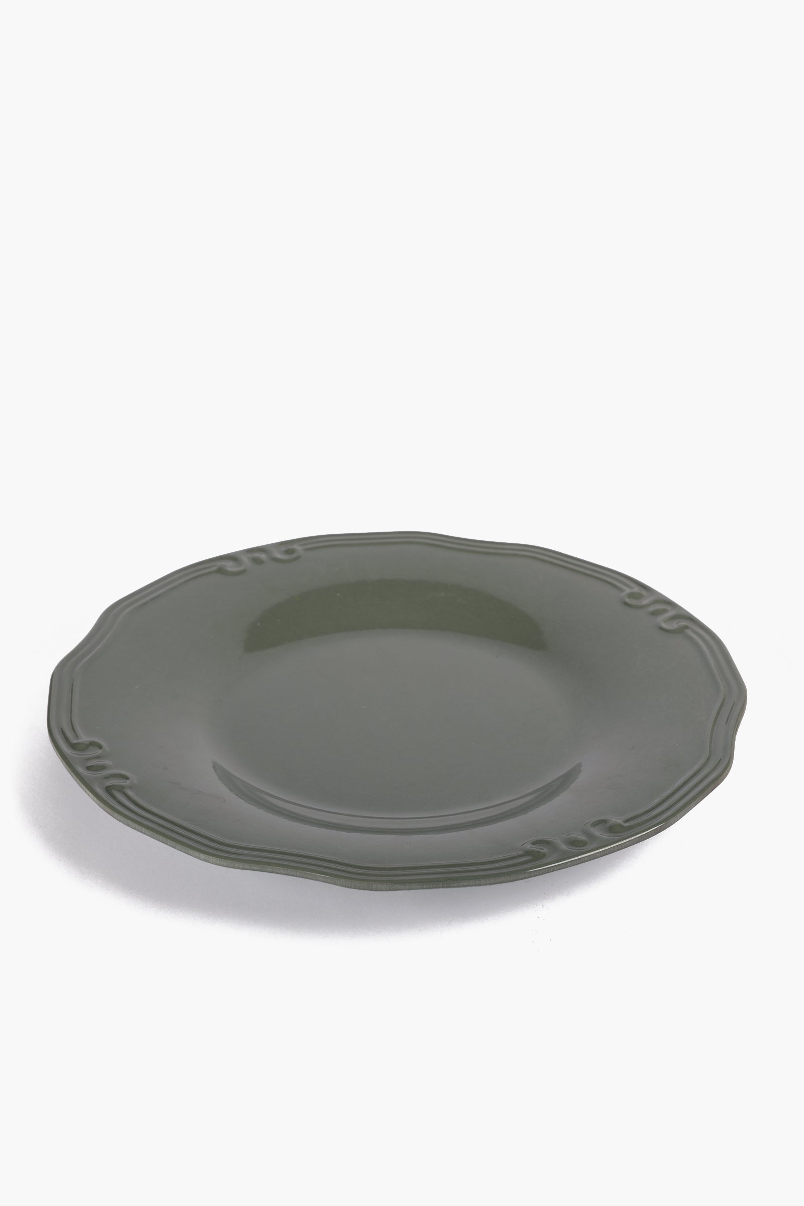 Round Plate with Decorative Edge - 33cm