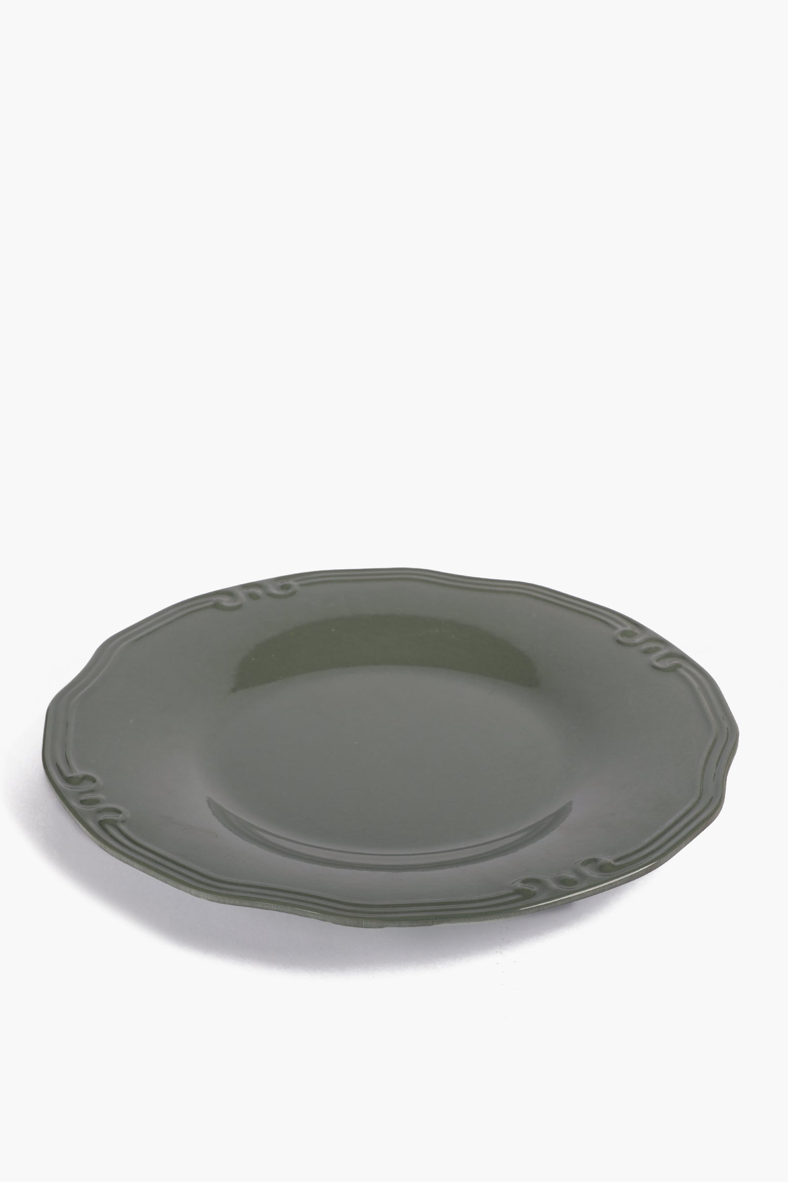 Round Plate with Decorative Edge - 33cm