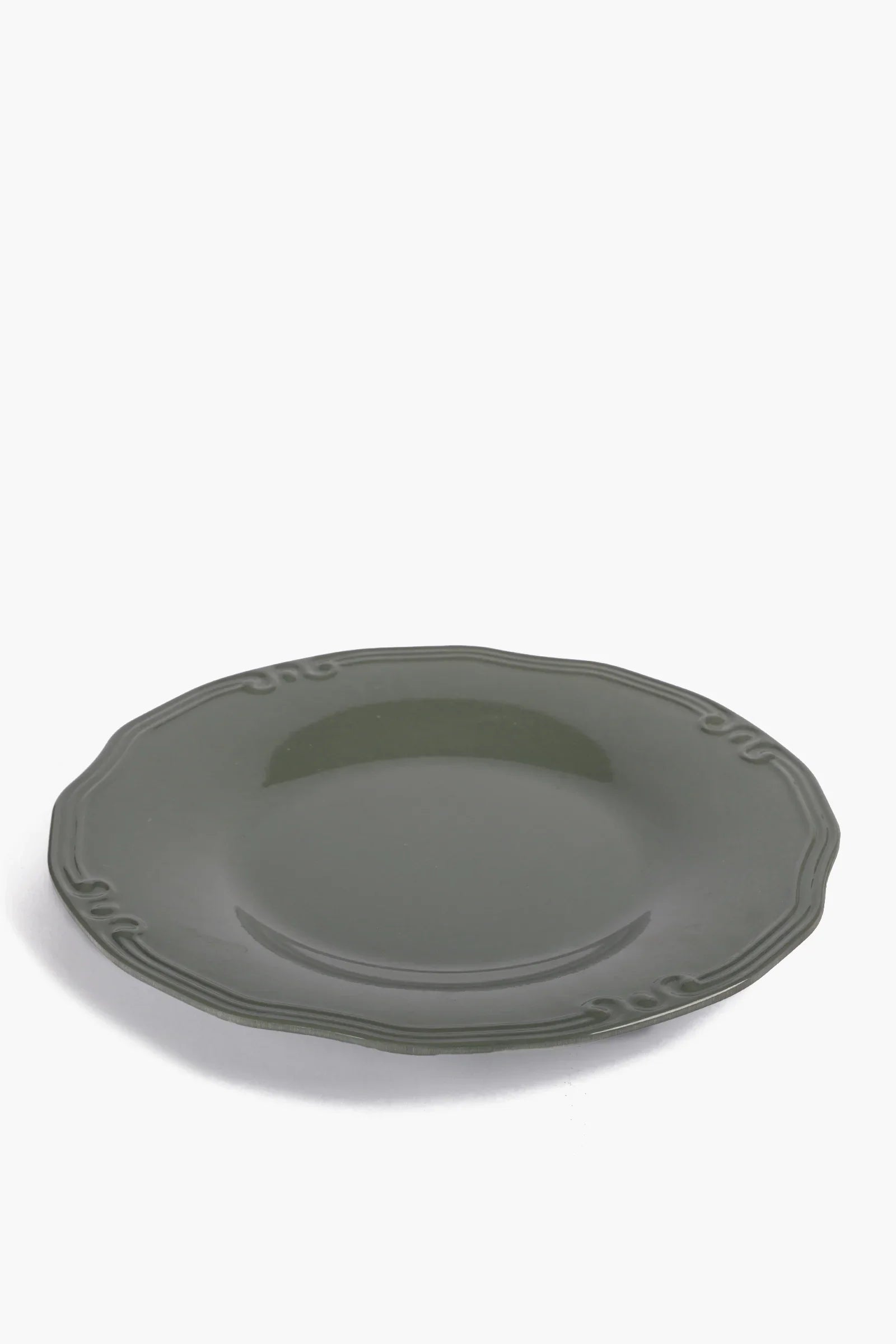 Round Plate with Decorative Edge - 33cm