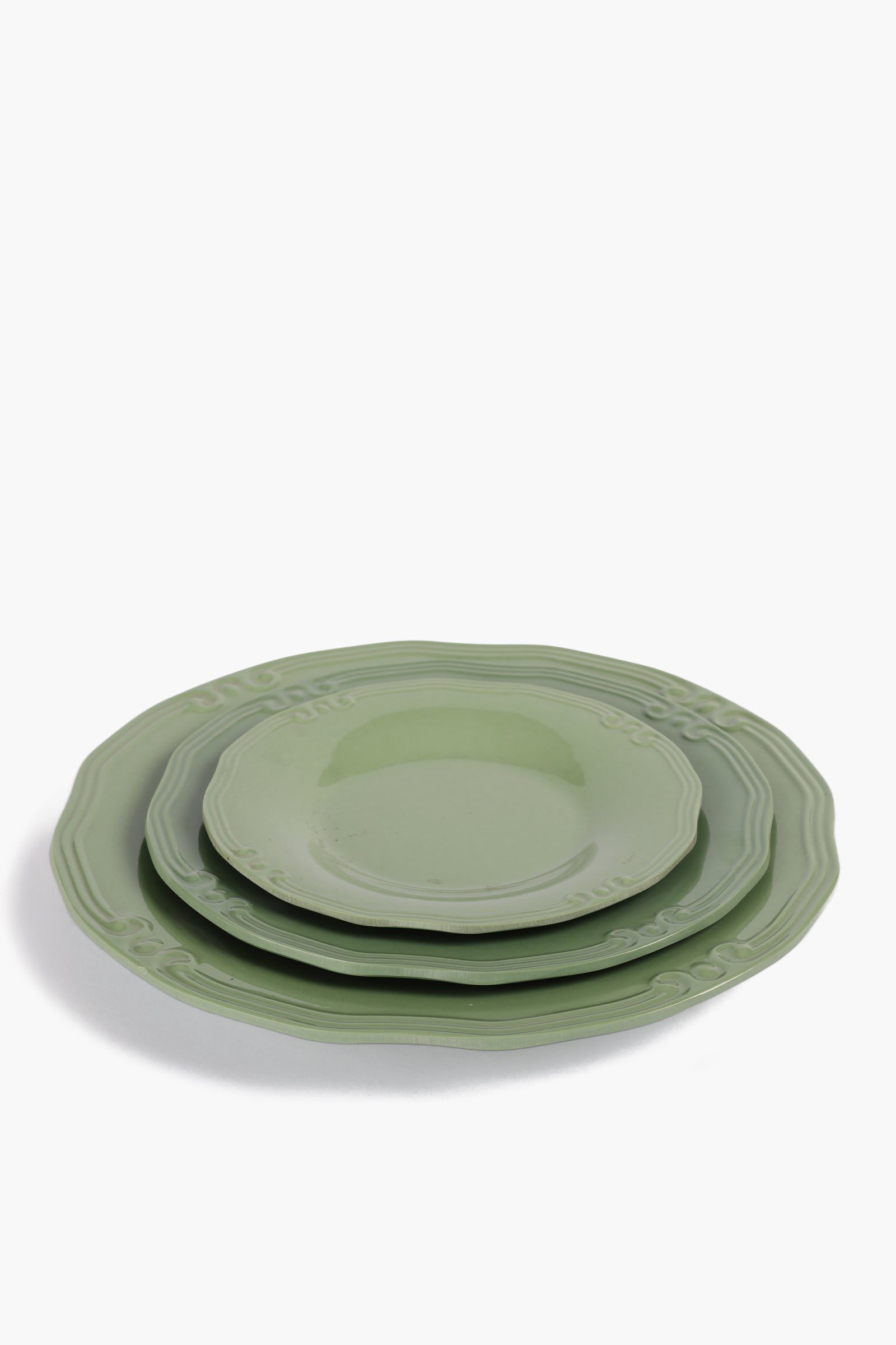 Dinner Plate with Decorative Edge - 27cm