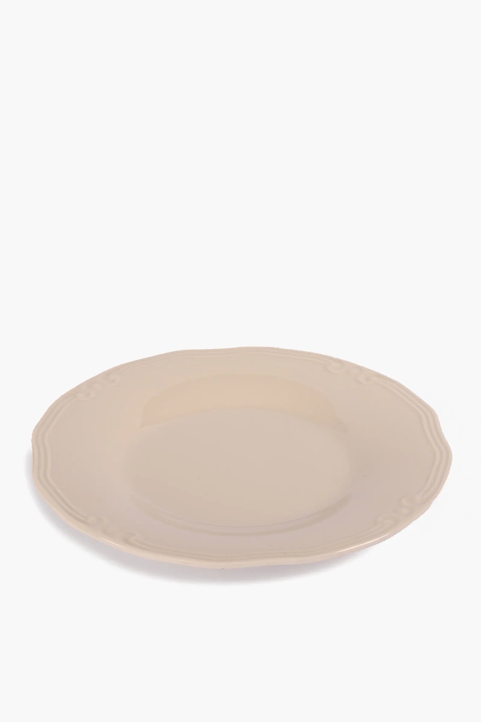 Dinner Plate with Decorative Edge - 21cm