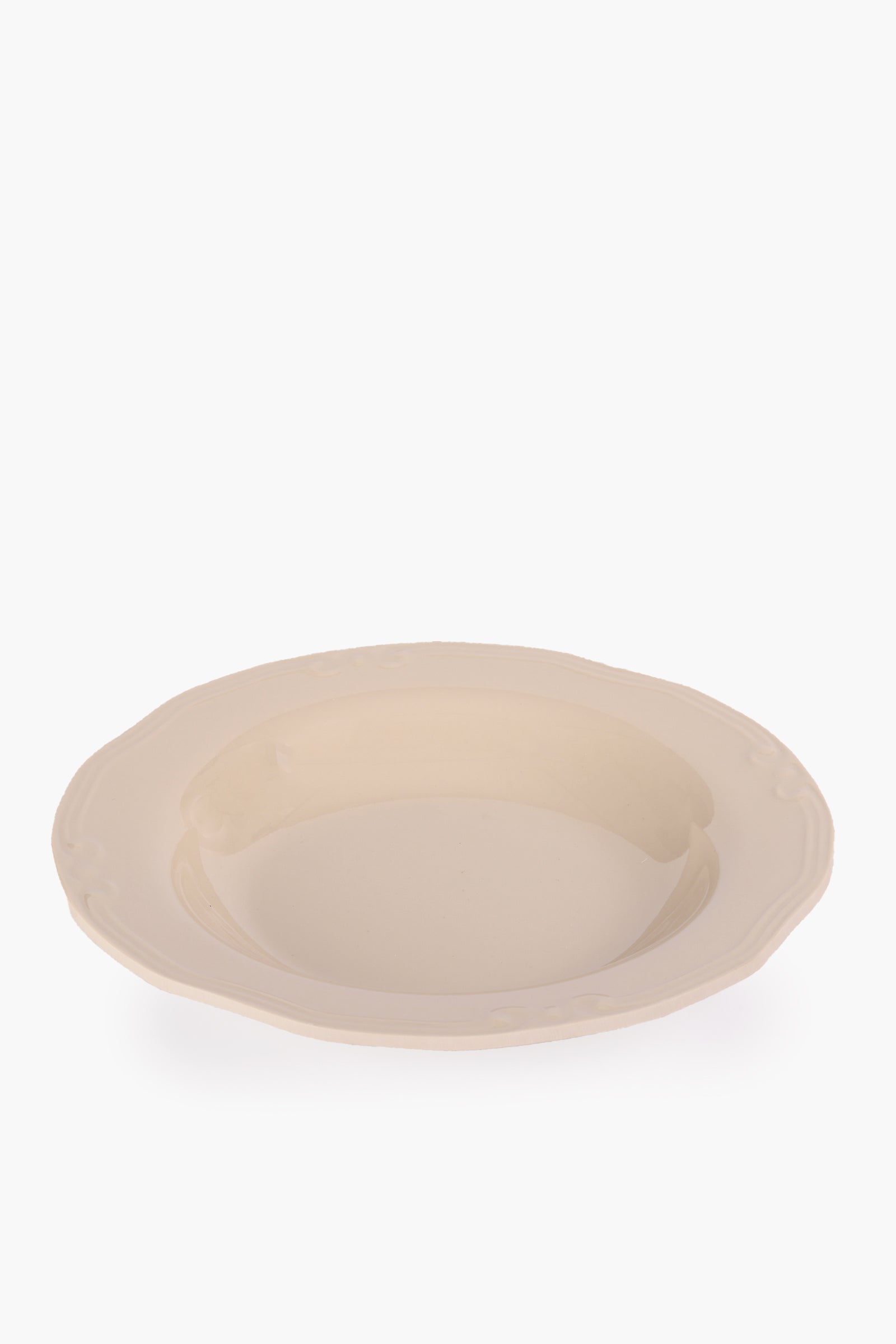 Deep Plate with Decorative Edge - 23cm
