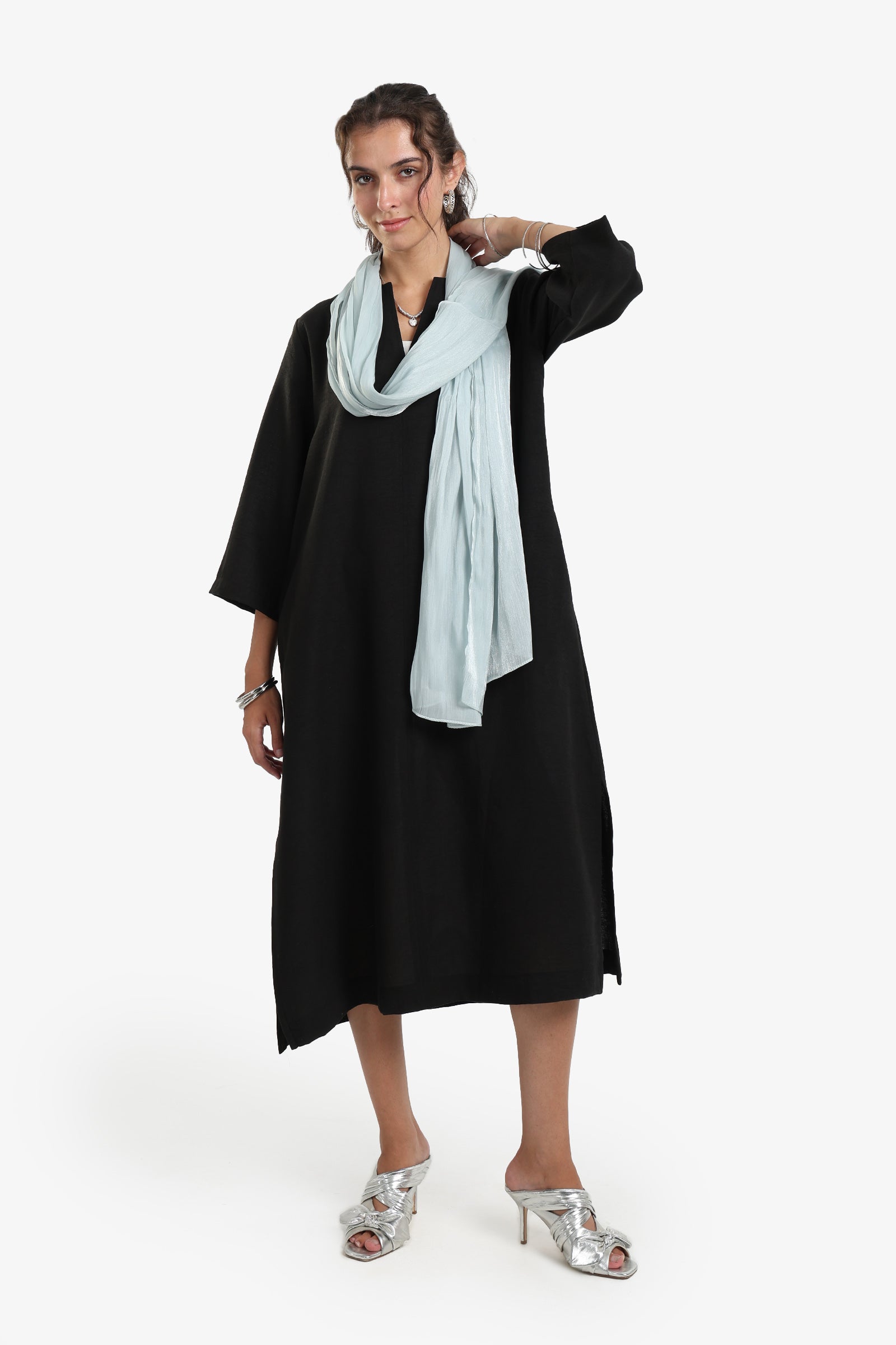 Cotton Organza Crinkle Scarf