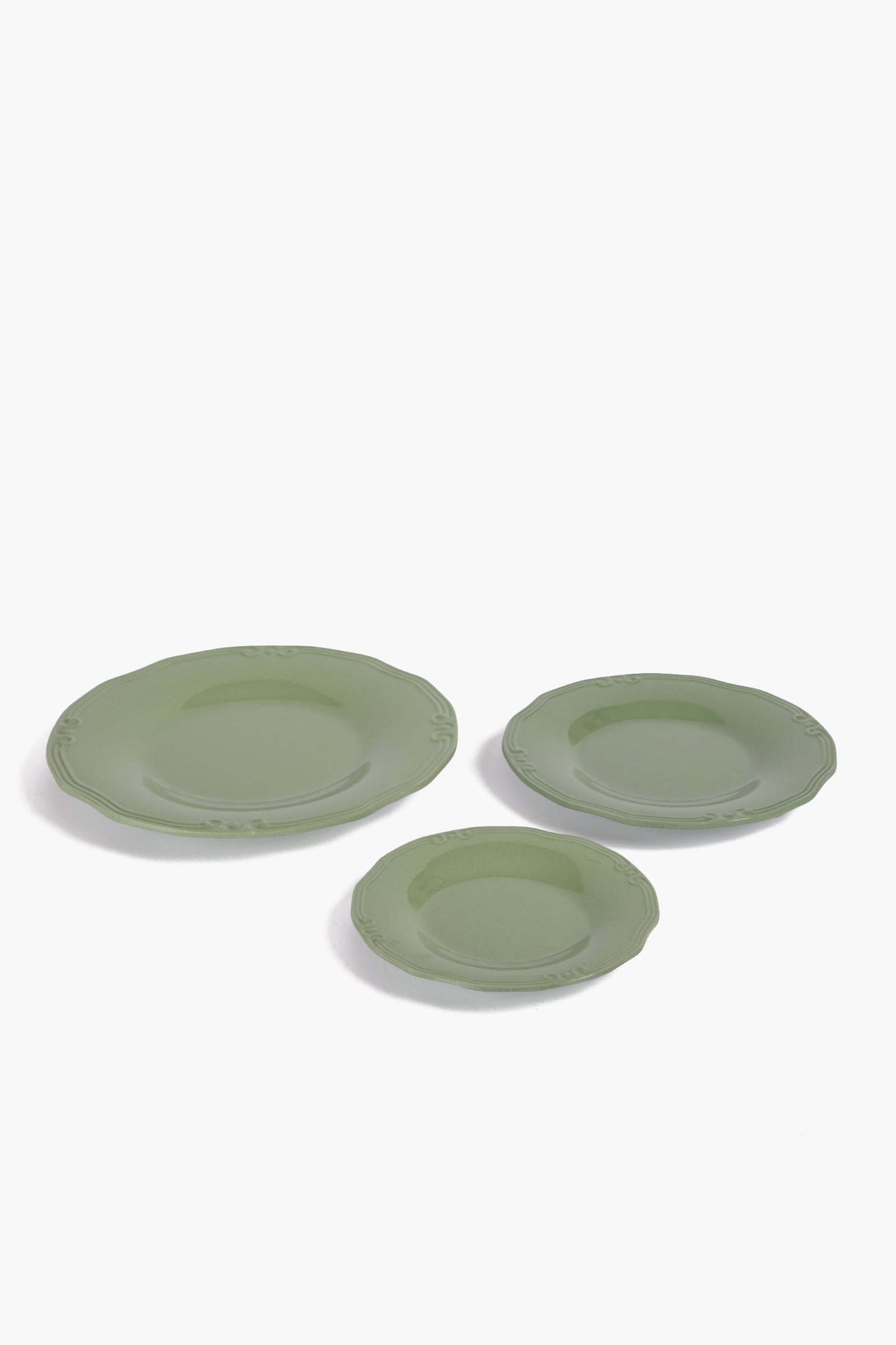 Dinner Plate with Decorative Edge - 27cm