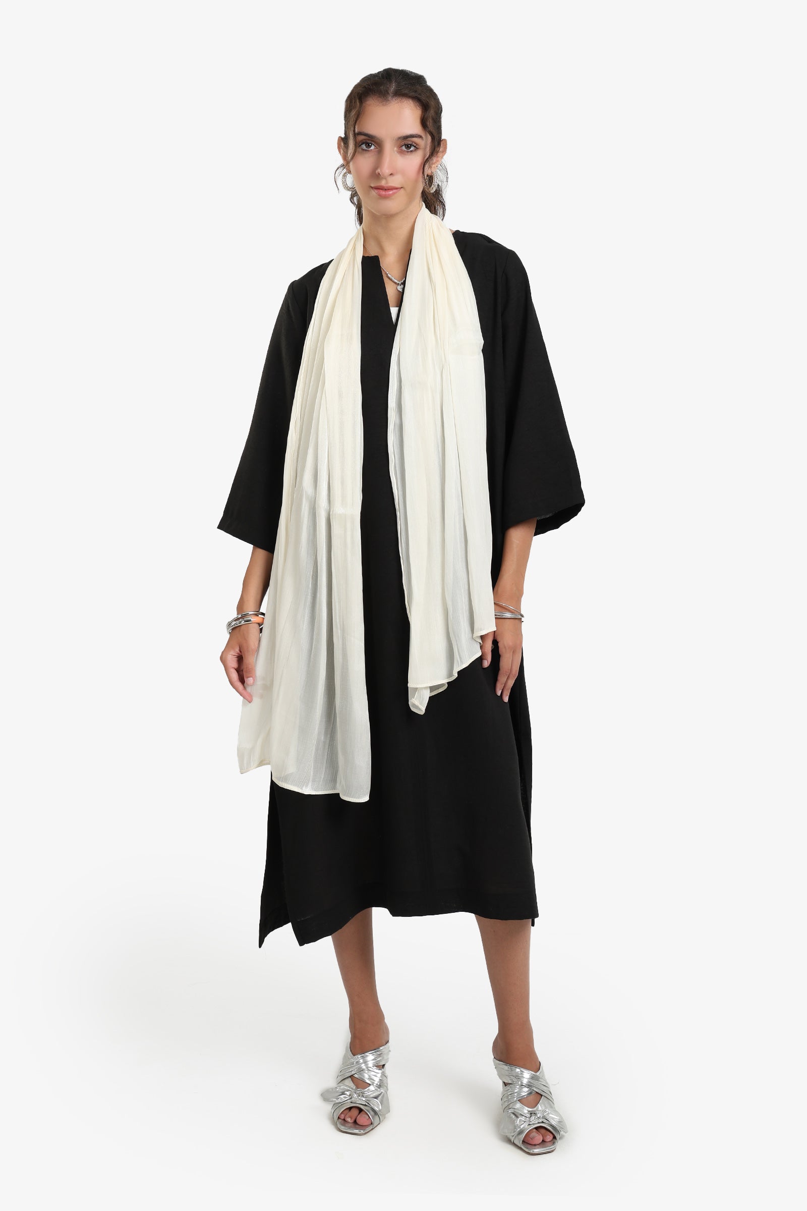Cotton Organza Crinkle Scarf