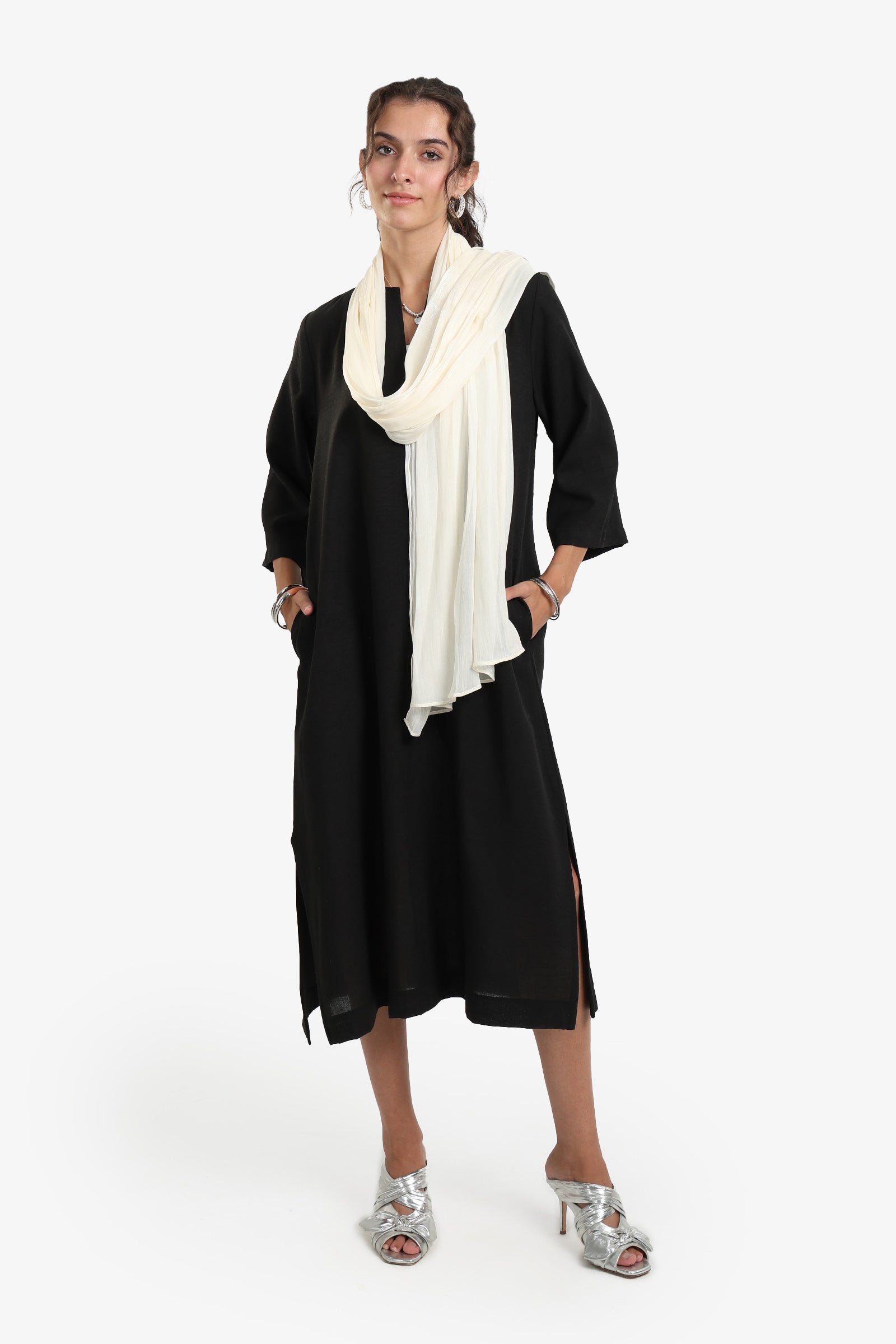 Cotton Organza Crinkle Scarf