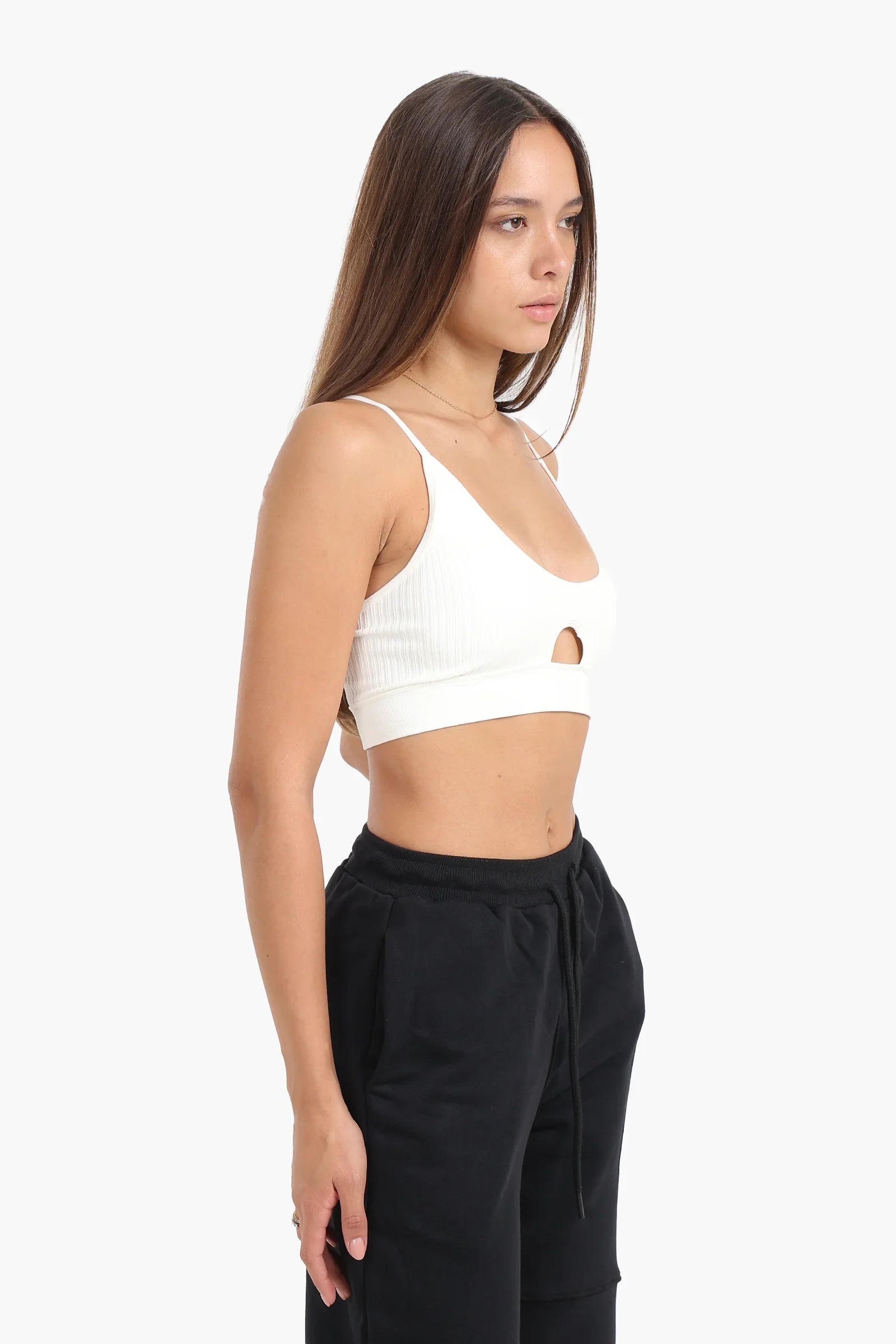 Soft Bra with Keyhole Design