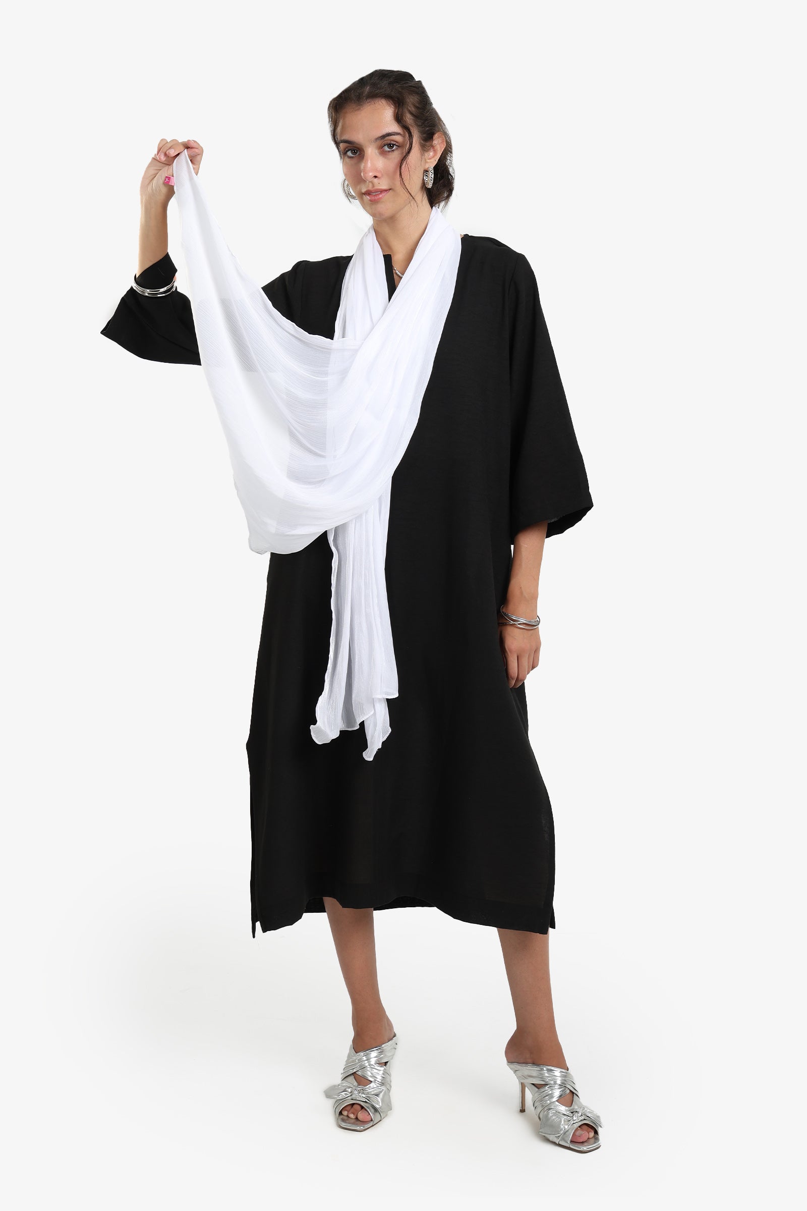 Cotton Organza Crinkle Scarf