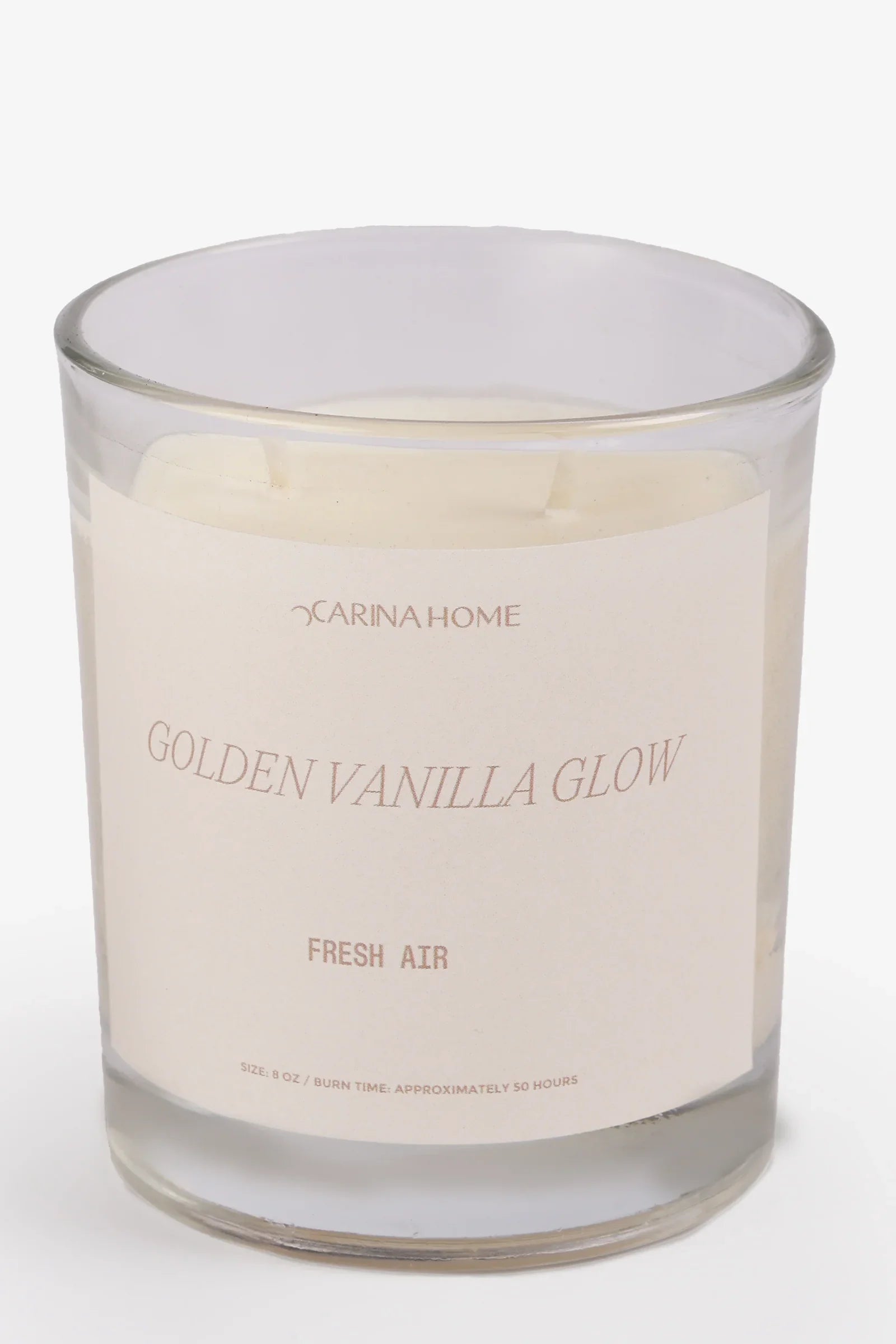 Vanilla Glow Candle Jar - 8oz