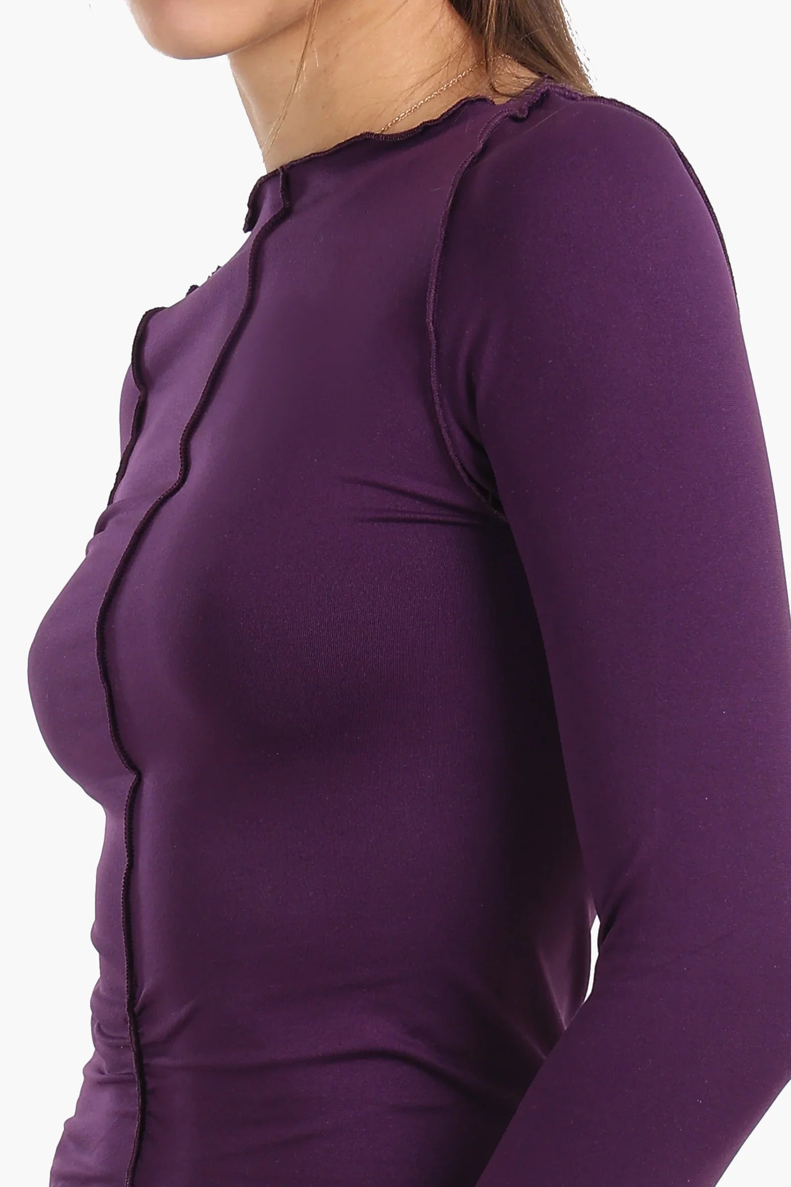 Seamless Microfiber Piping Top