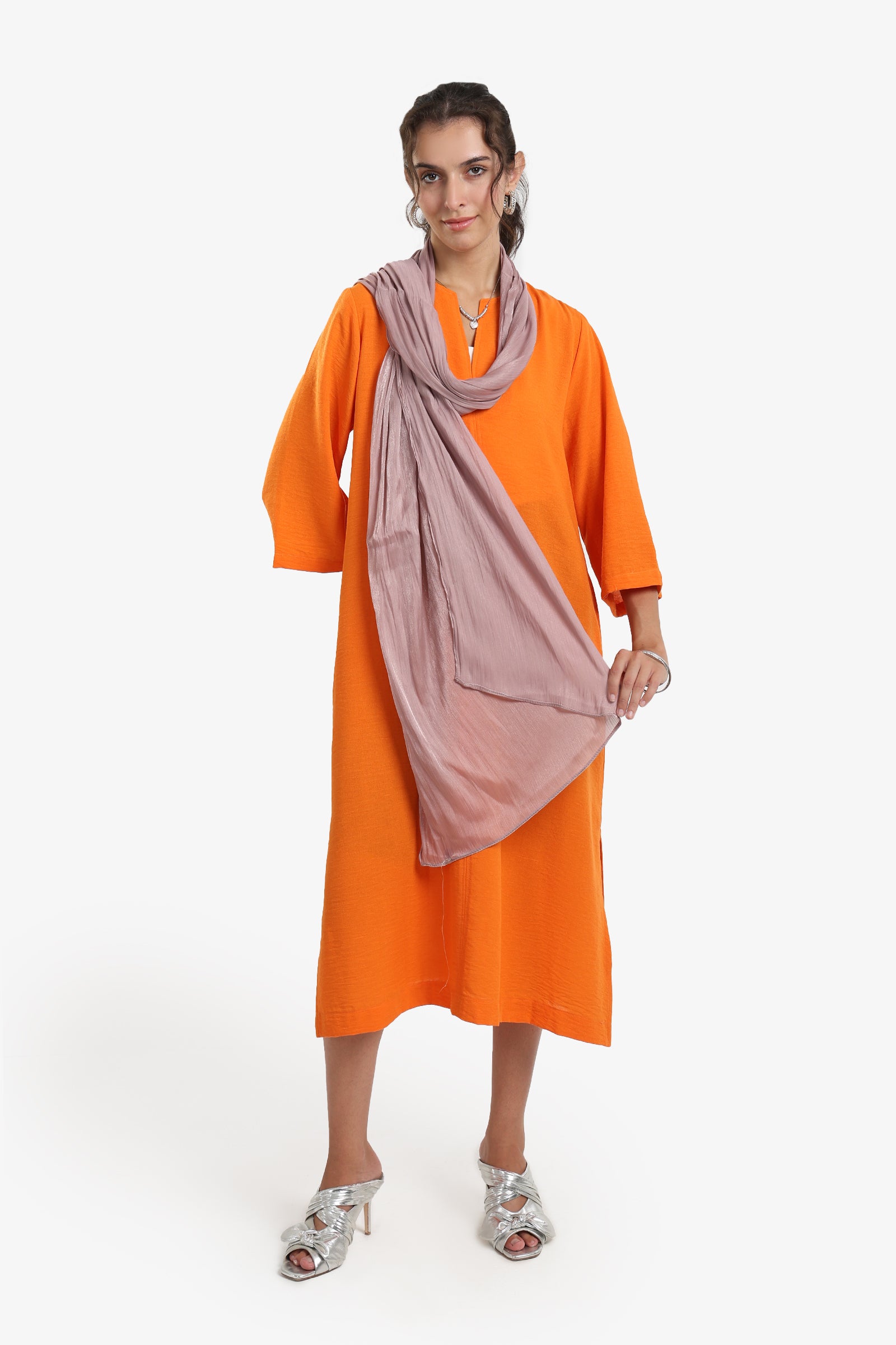 Cotton Organza Crinkle Scarf